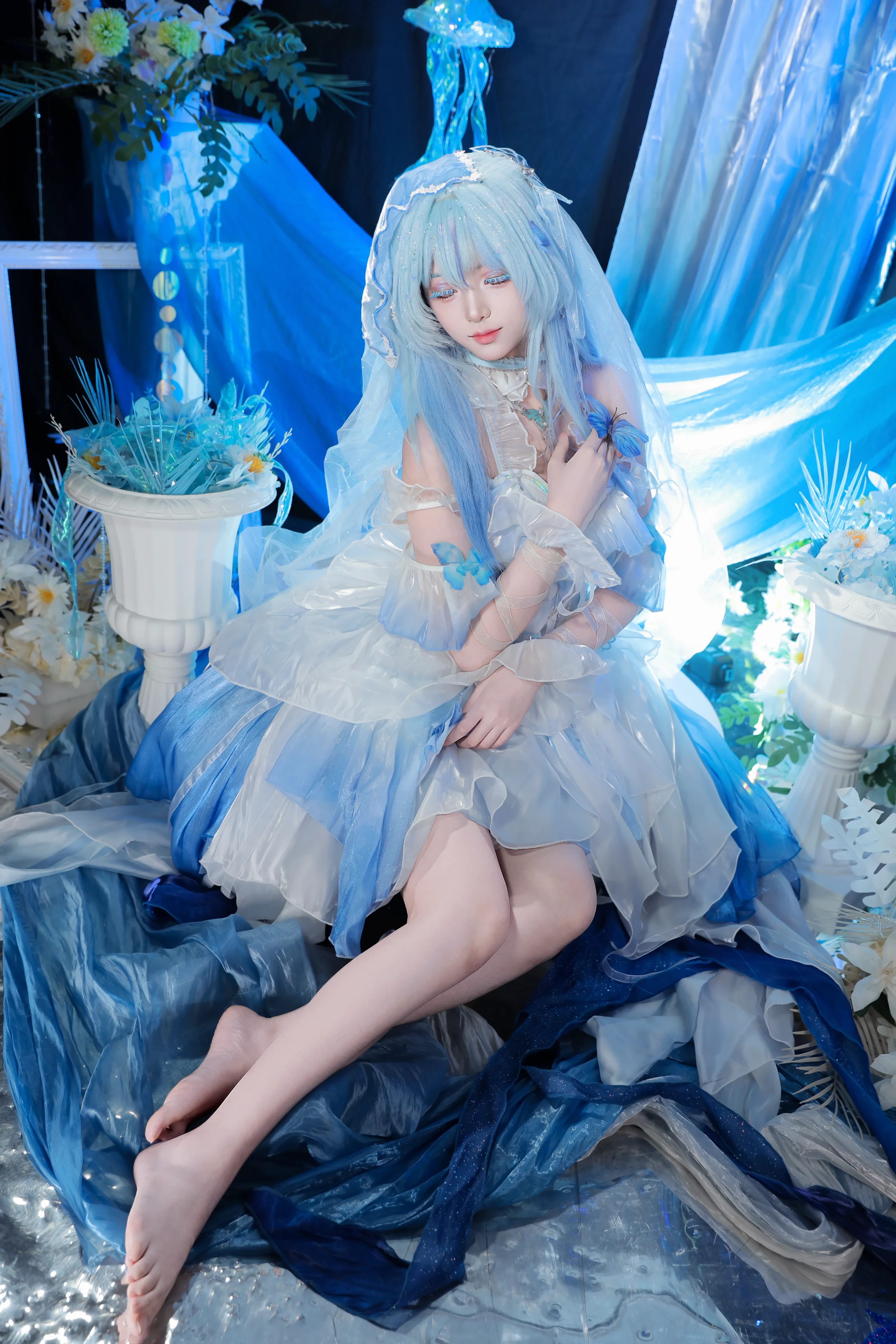 【守岸人cos】鸣潮里的一抹清冷水色，以蝶为引 - 第 3 张