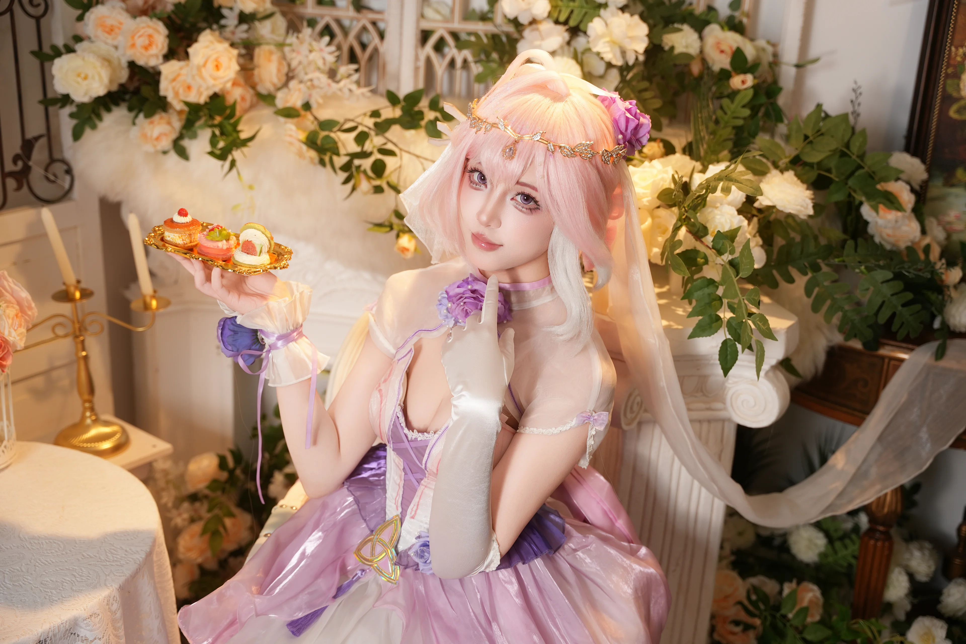 【爱莉希雅cos】流光之诗里的浪漫茶会 - 第2张