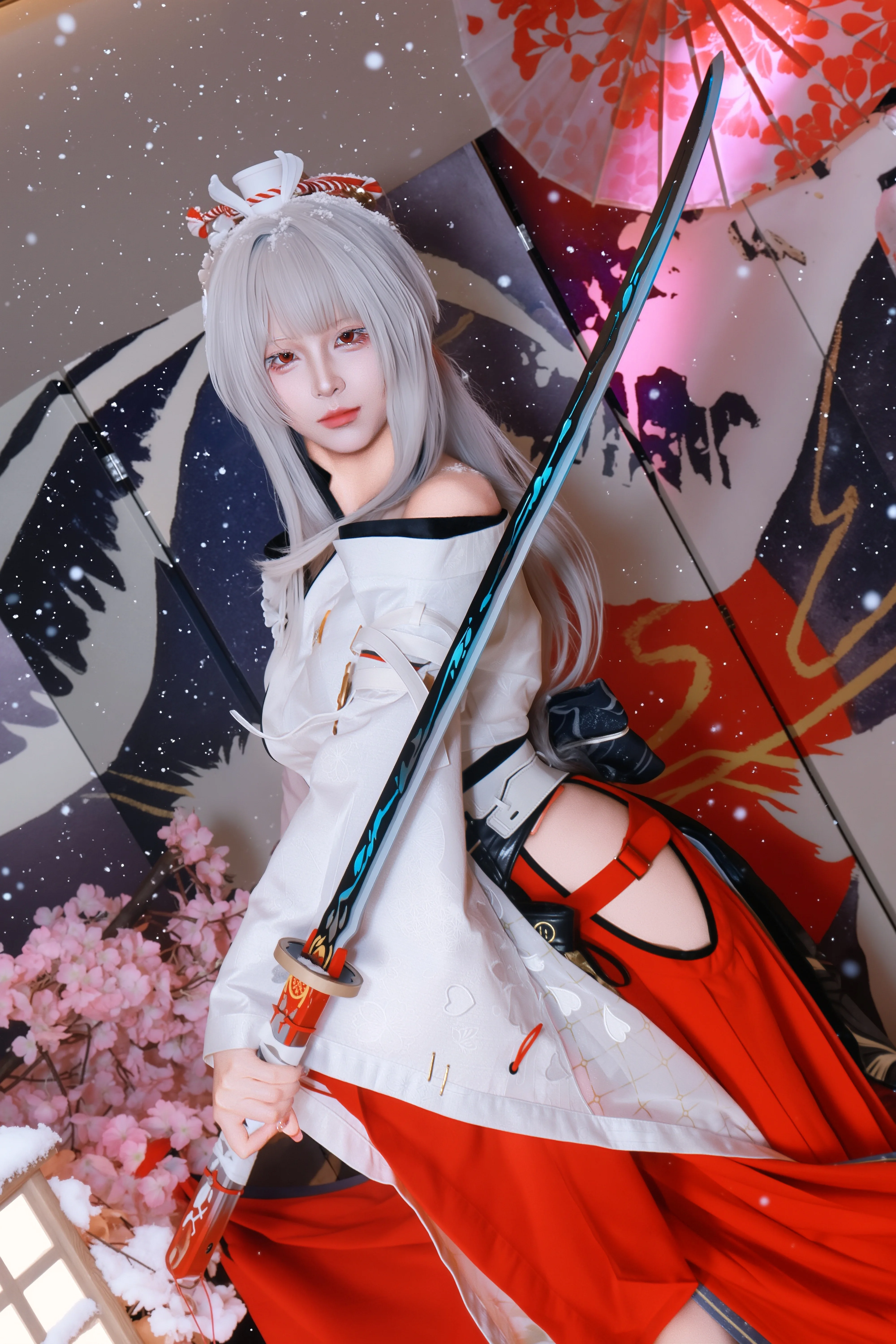 【绯雪cos】雪落之间，还原绯雪的清冷灵动 - 第 2 张
