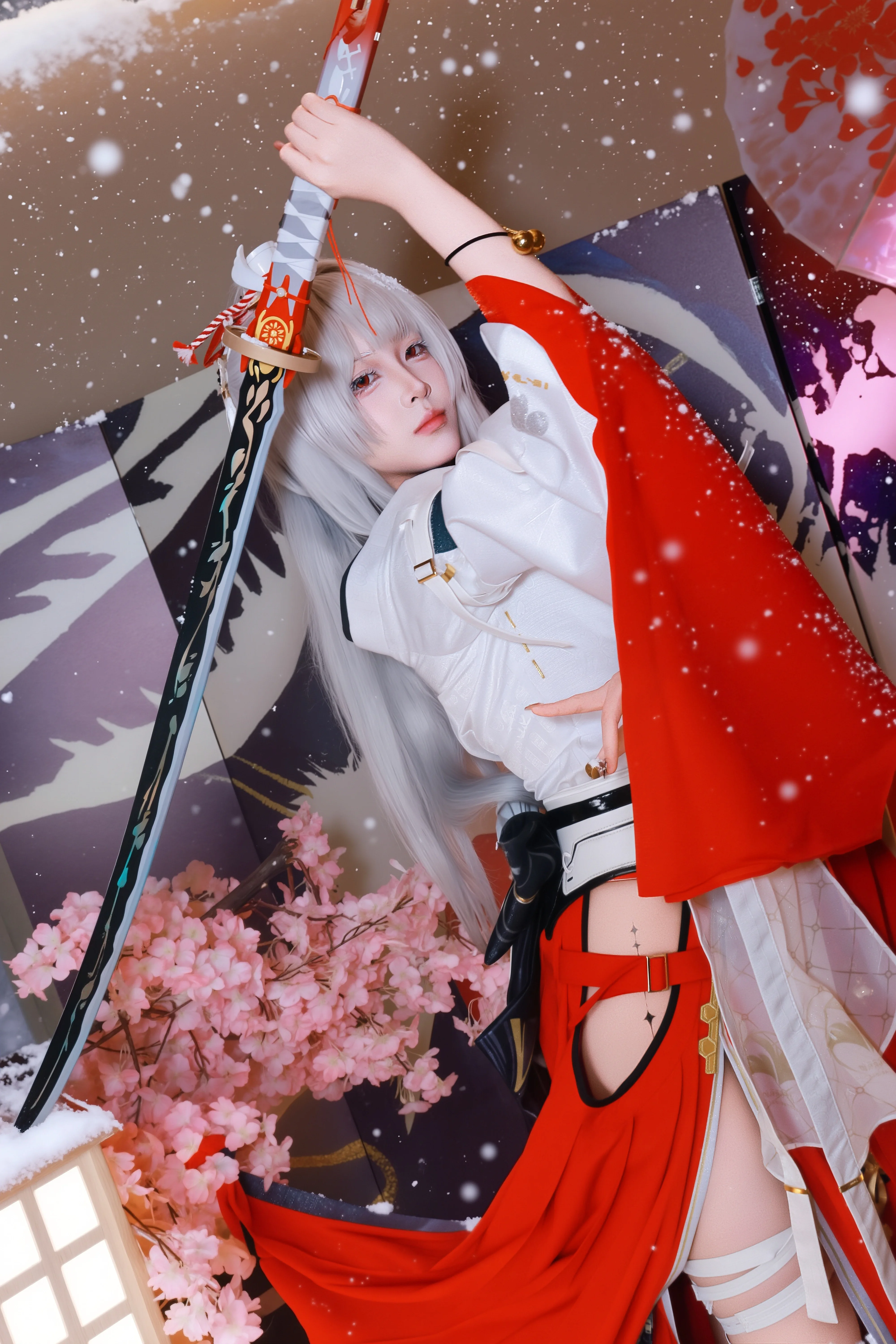 【绯雪cos】雪落之间，还原绯雪的清冷灵动 - 第 5 张