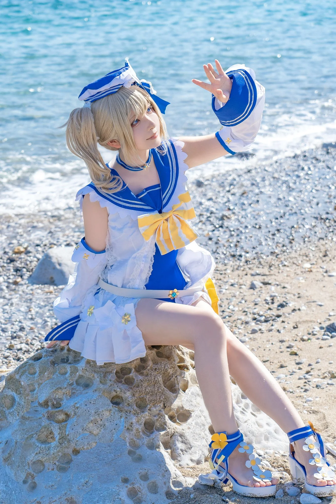 【芭芭拉cos】原神偶像的夏日海边治愈之旅