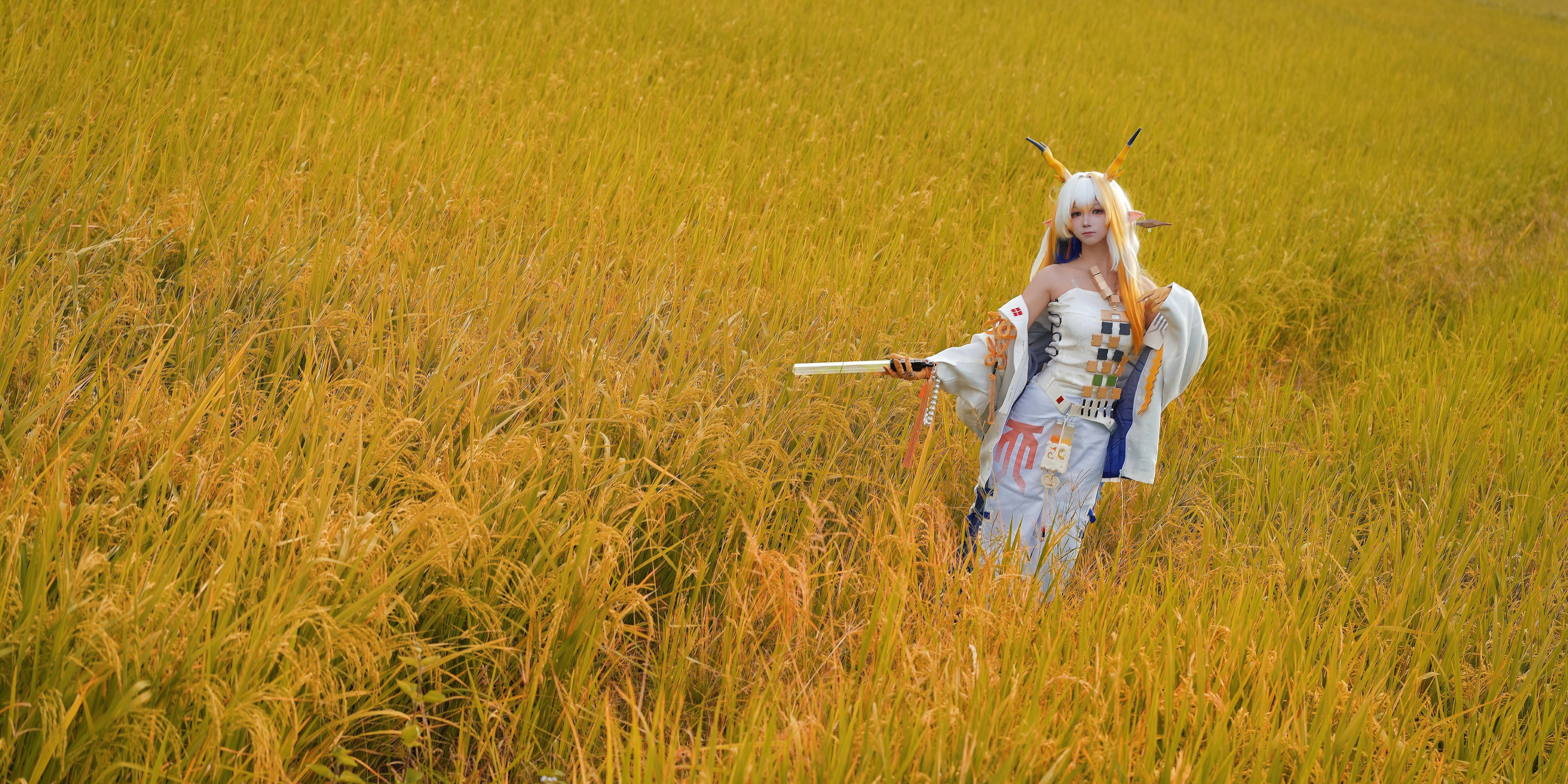 [Arknights Shu cosplay] A Warm Moment Frozen in the Golden Wheat Waves - Image 4