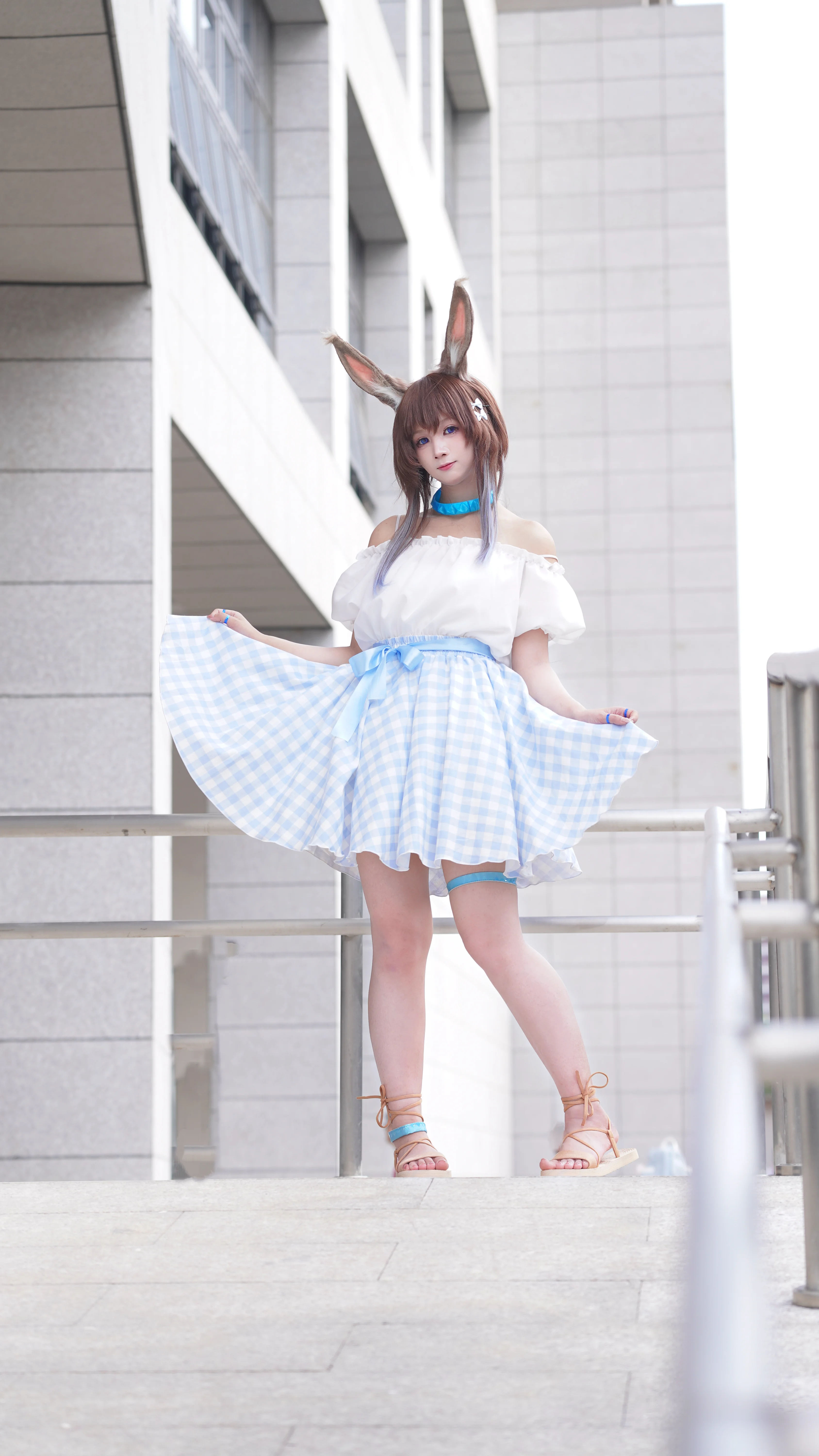 [Amiya cosplay] In Rhodes Island's Daily Life, I Also Want a Refreshing Summer Like This