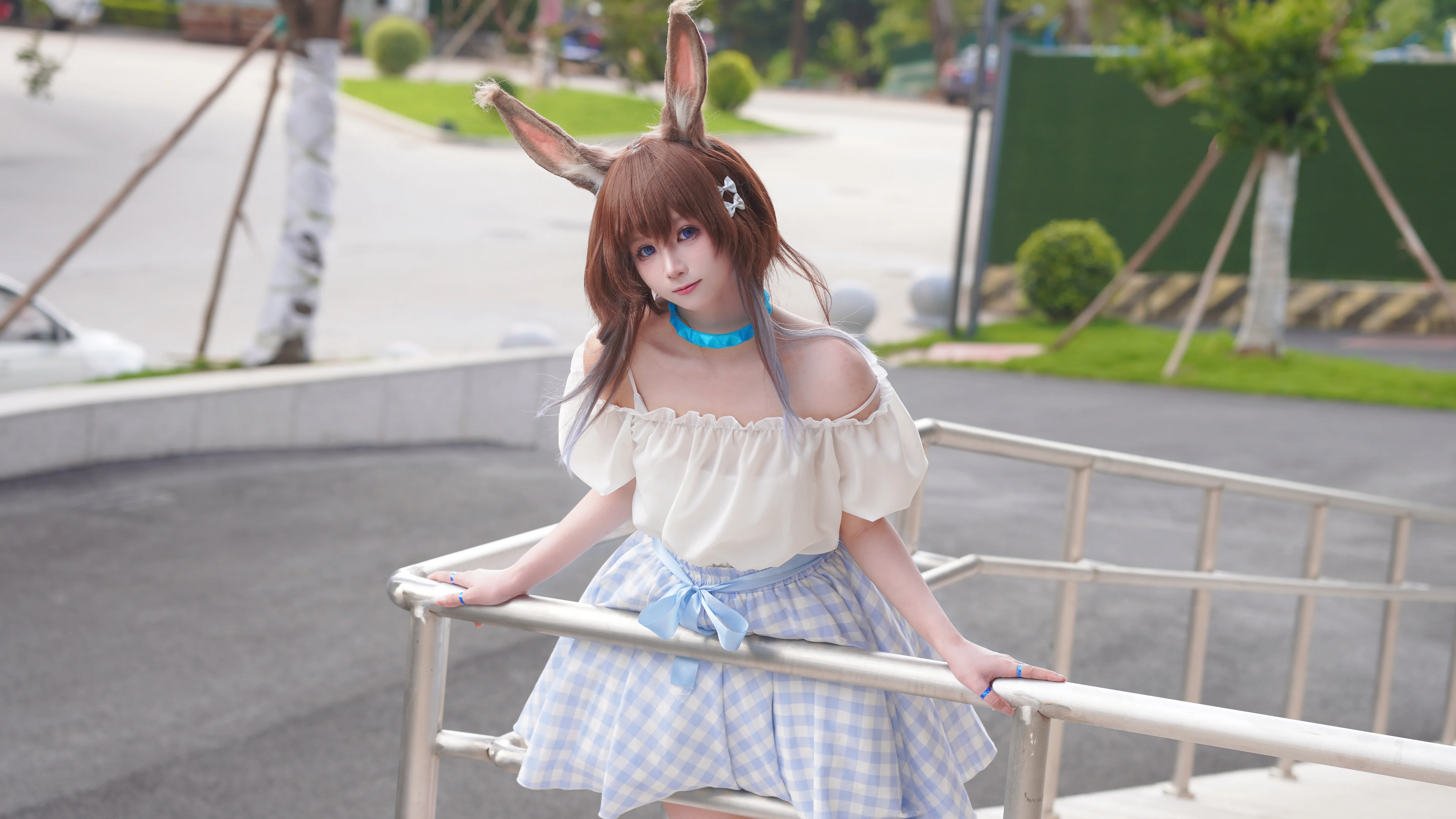 [Amiya cosplay] In Rhodes Island's Daily Life, I Also Want a Refreshing Summer Like This - Image 3