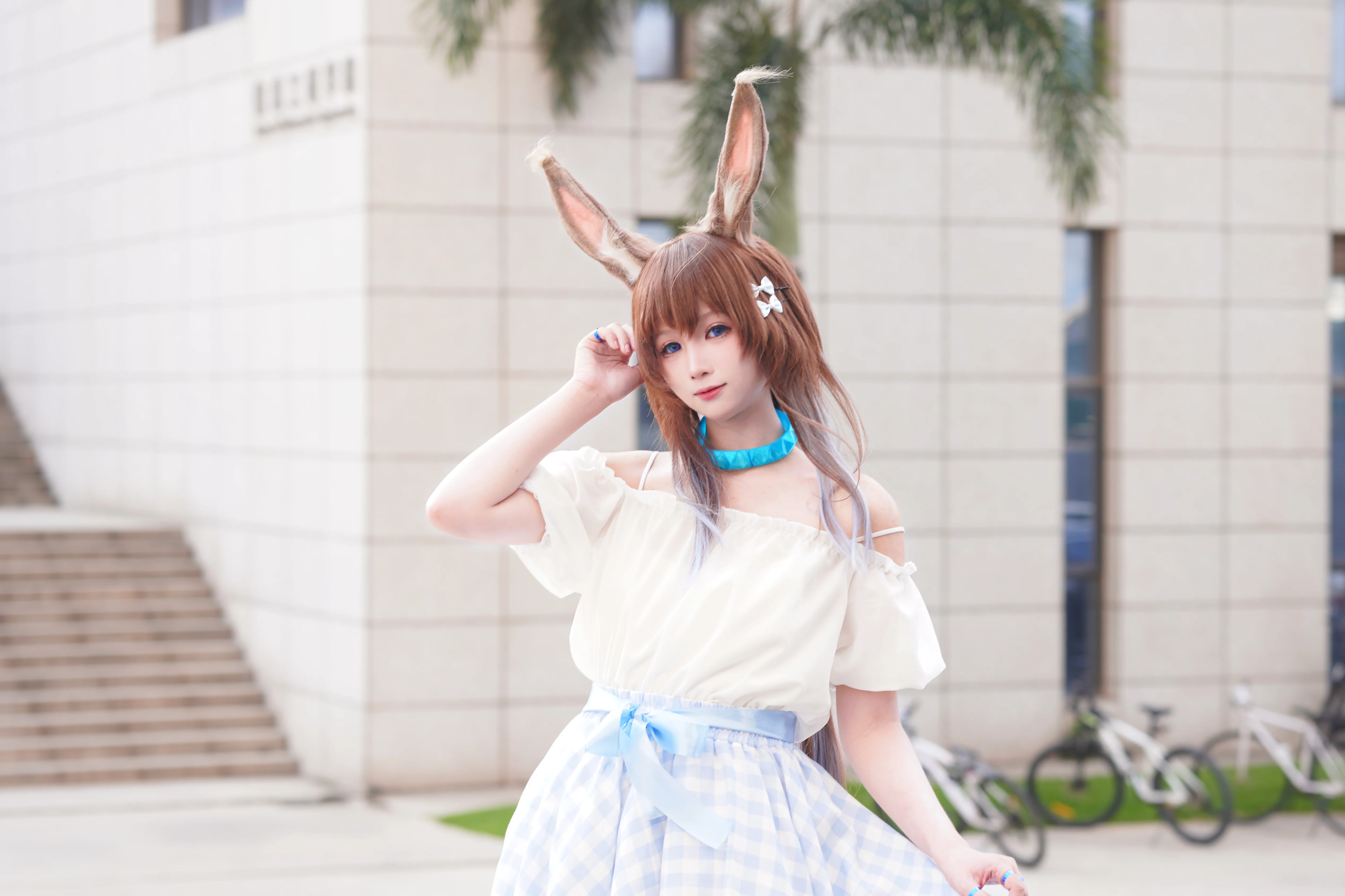 [Amiya cosplay] In Rhodes Island's Daily Life, I Also Want a Refreshing Summer Like This - Image 4