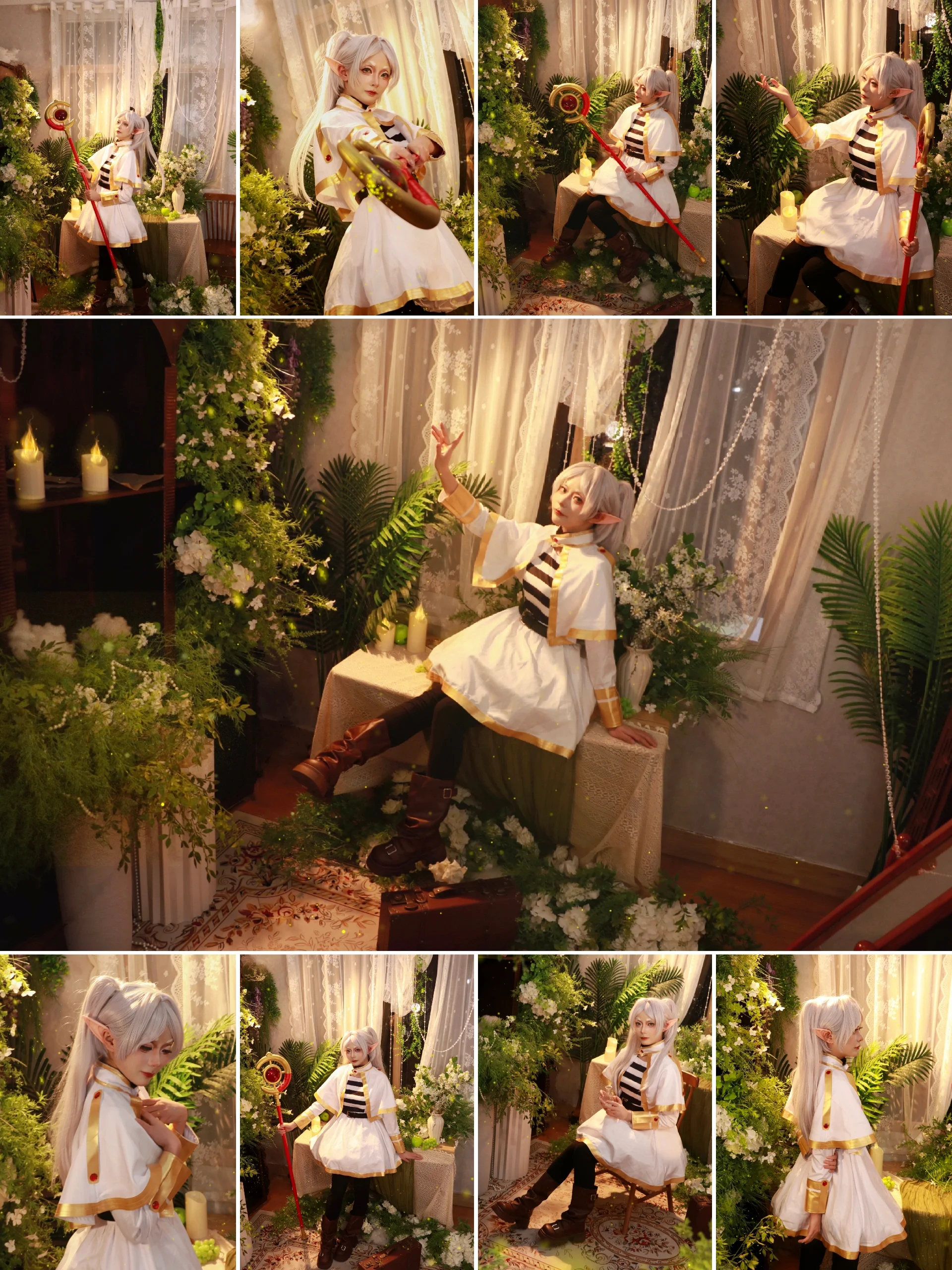 【芙莉莲cos】葬送的芙莉莲，在魔法与花丛中的午后 - 第 1 张