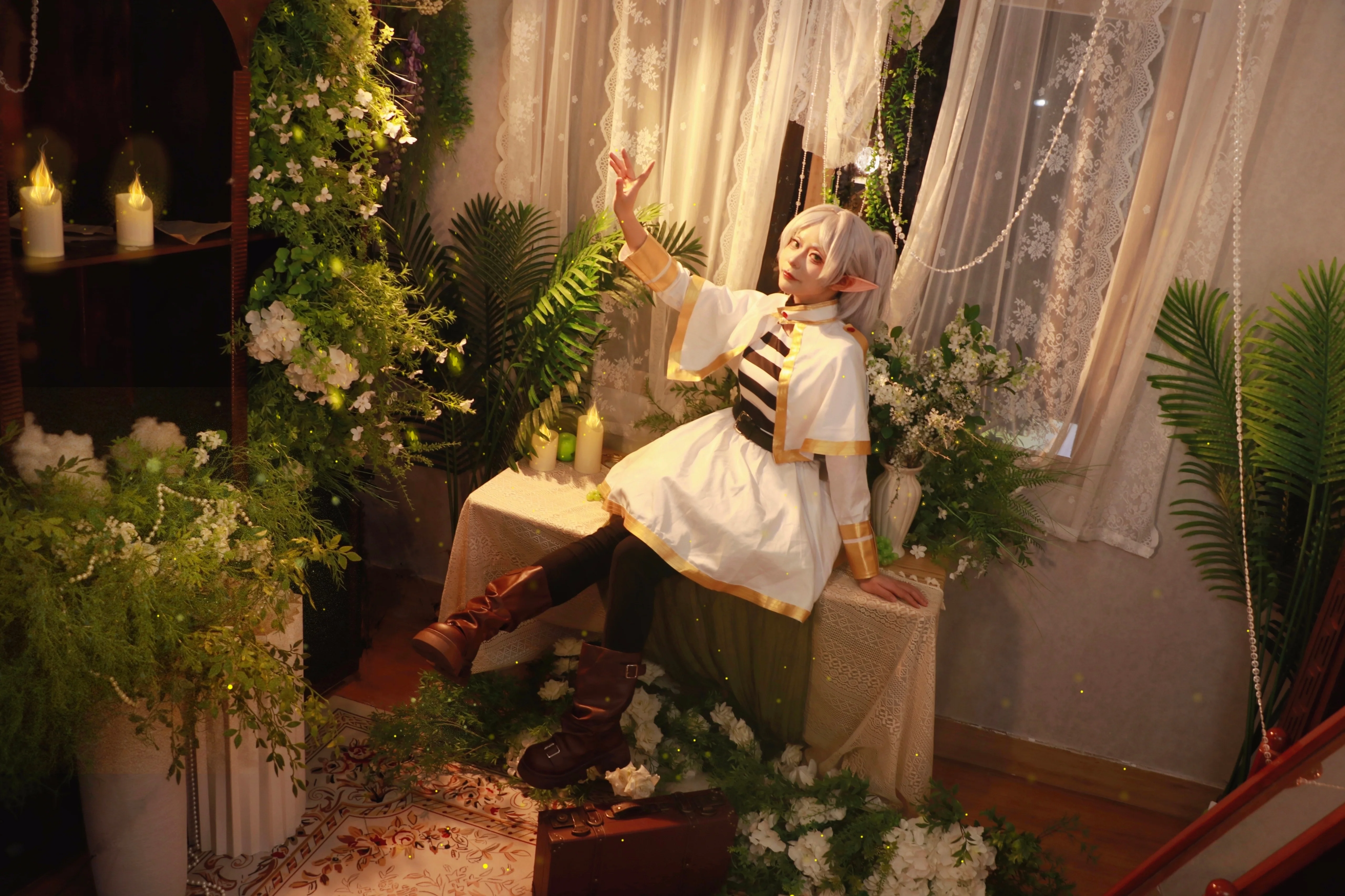 【芙莉莲cos】葬送的芙莉莲，在魔法与花丛中的午后