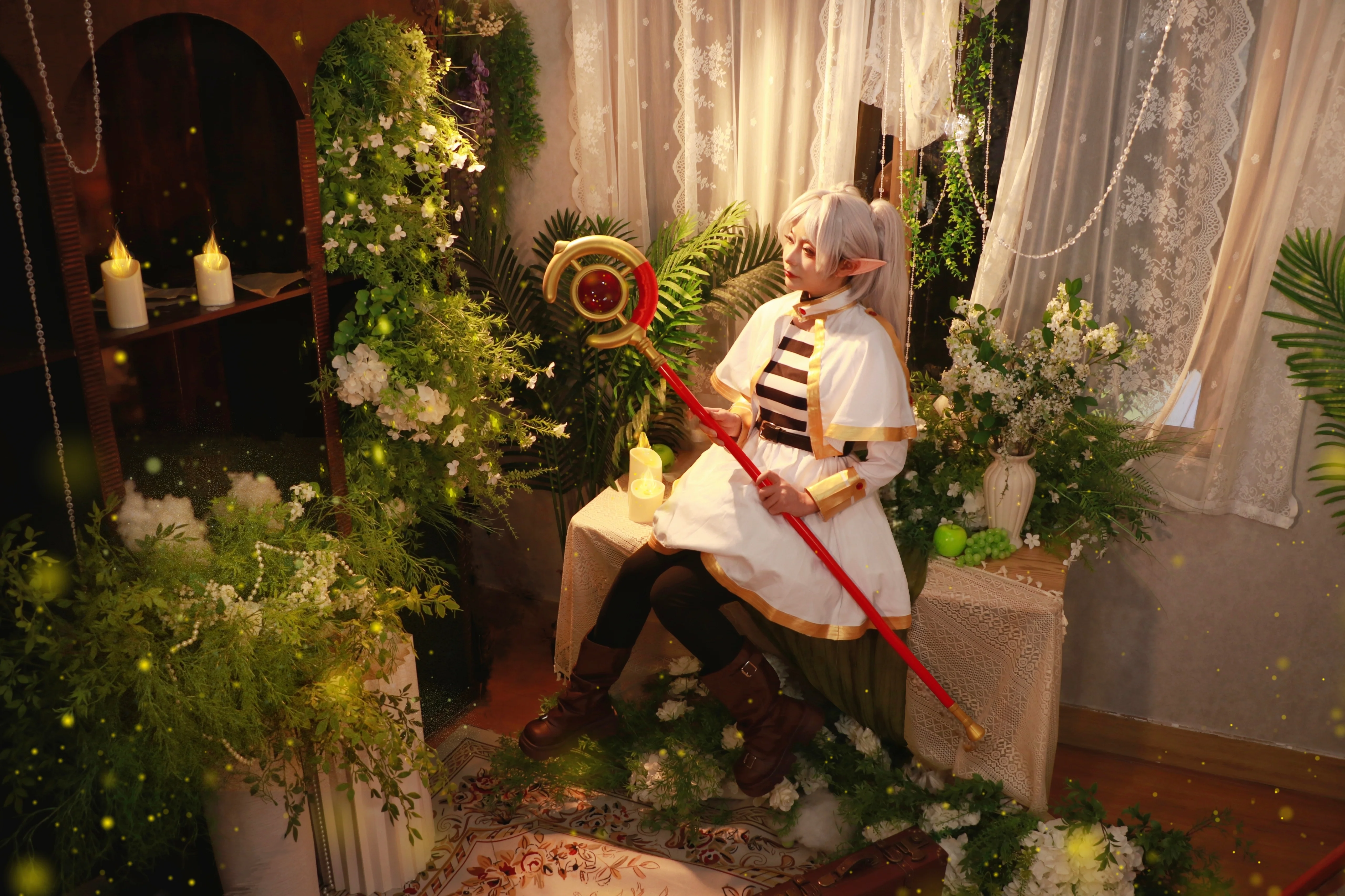 【芙莉莲cos】葬送的芙莉莲，在魔法与花丛中的午后 - 第 4 张