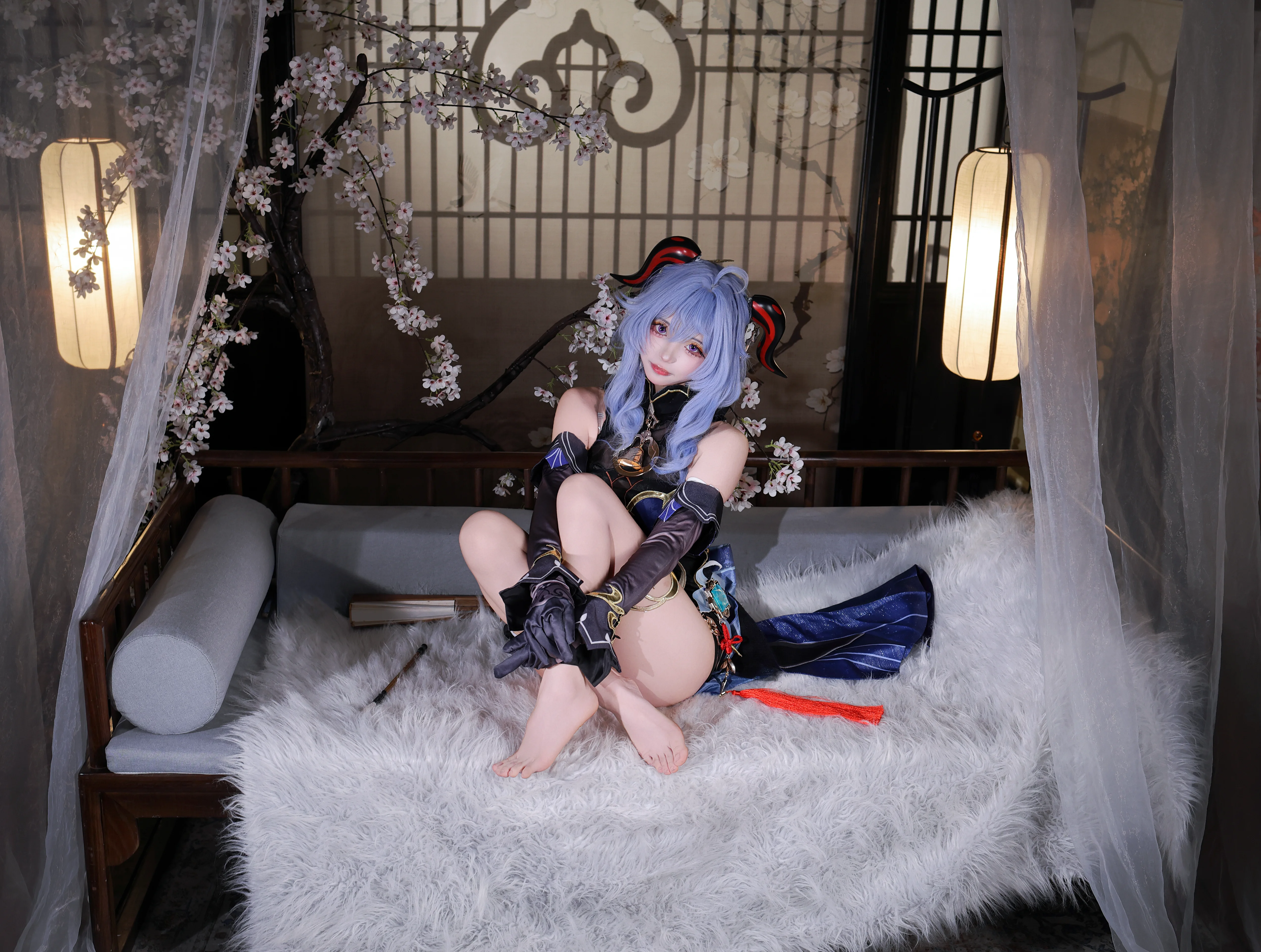 【甘雨cos】在原神璃月山间的惬意午后，享受这份专属温柔 - 第1张