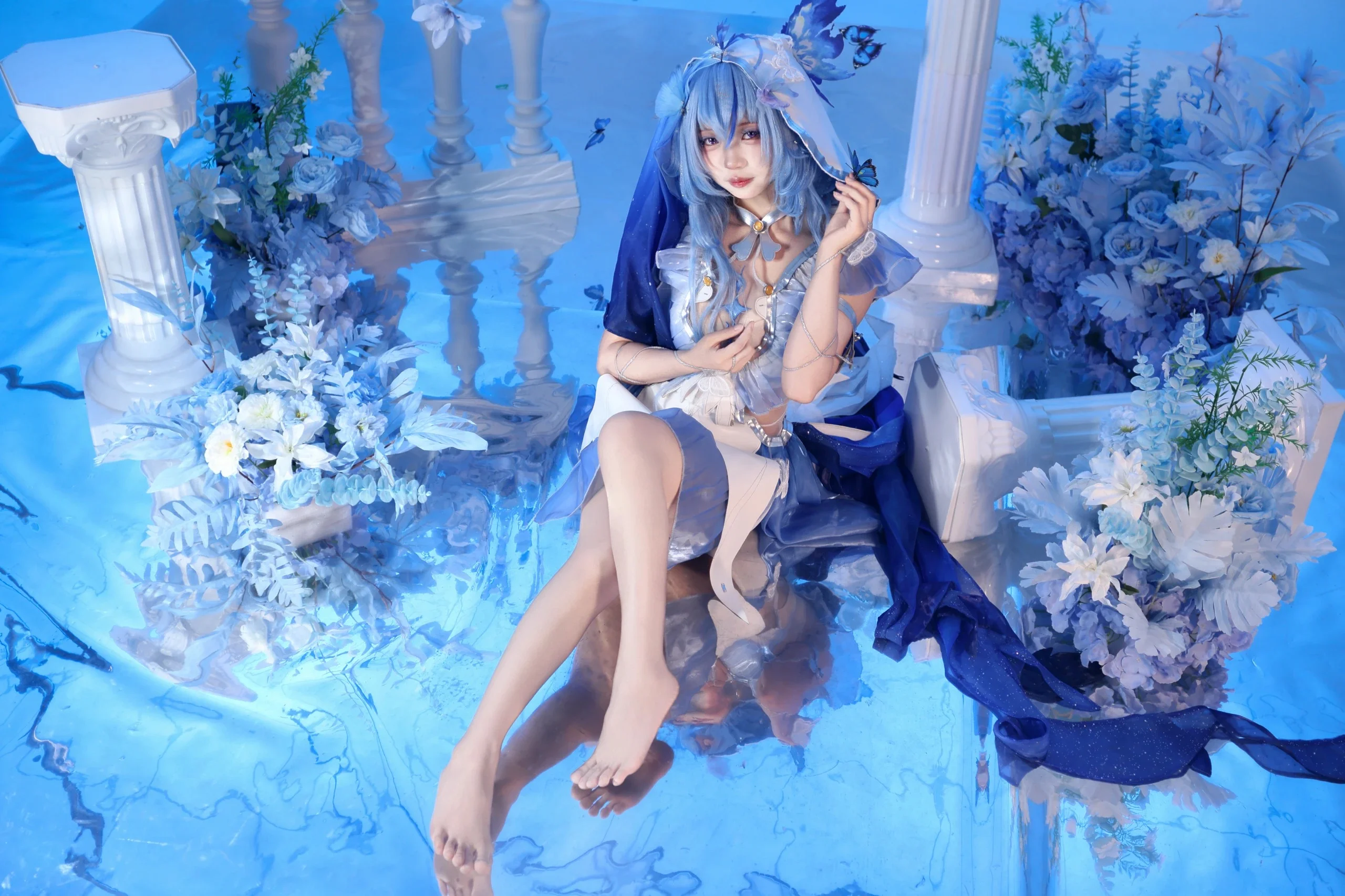 【守岸人cos】坠入鸣潮的蓝色星海，沉浸式还原