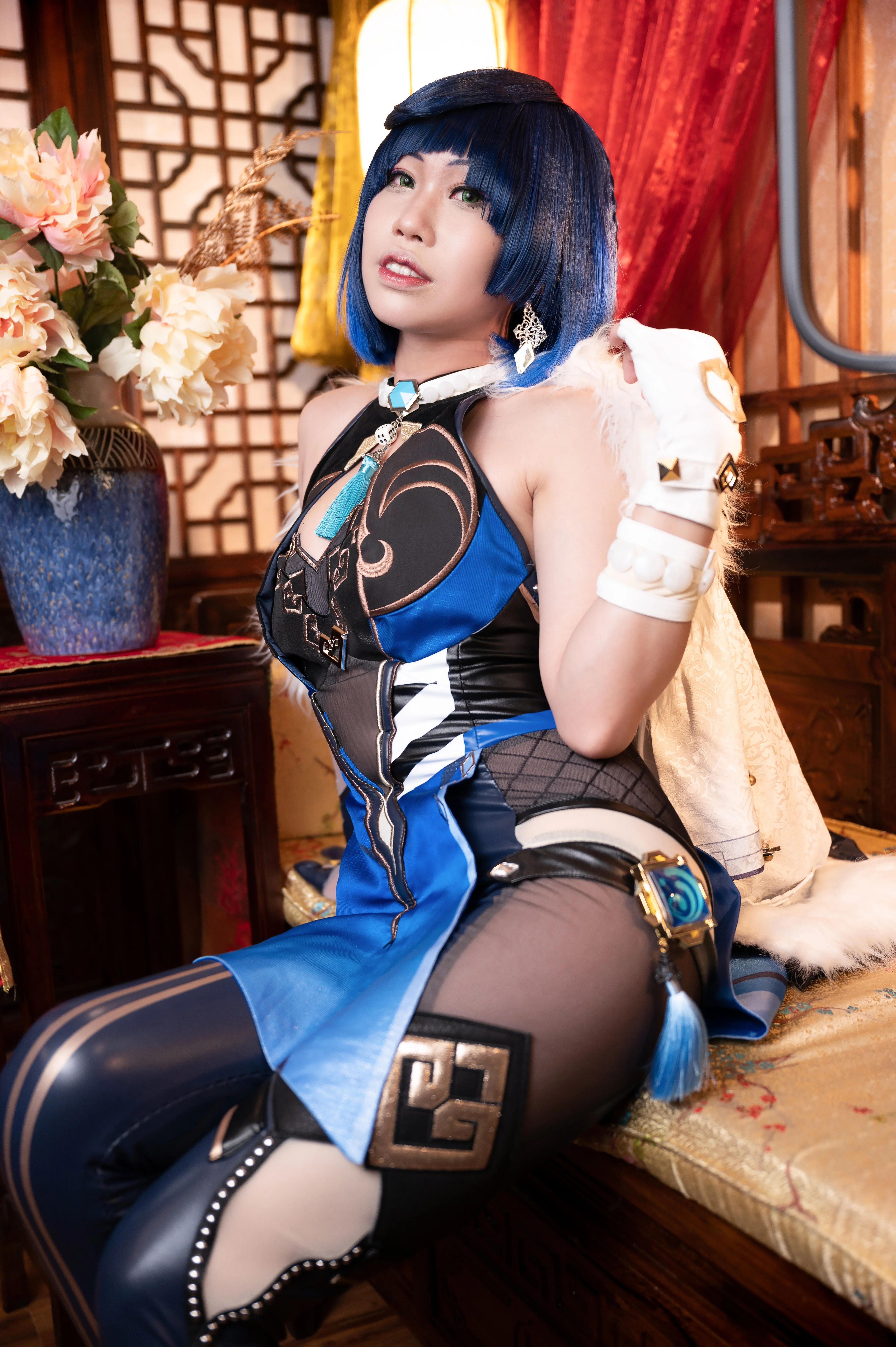 【夜兰cos】原神里的夜天后，丝线交织 - 第 3 张