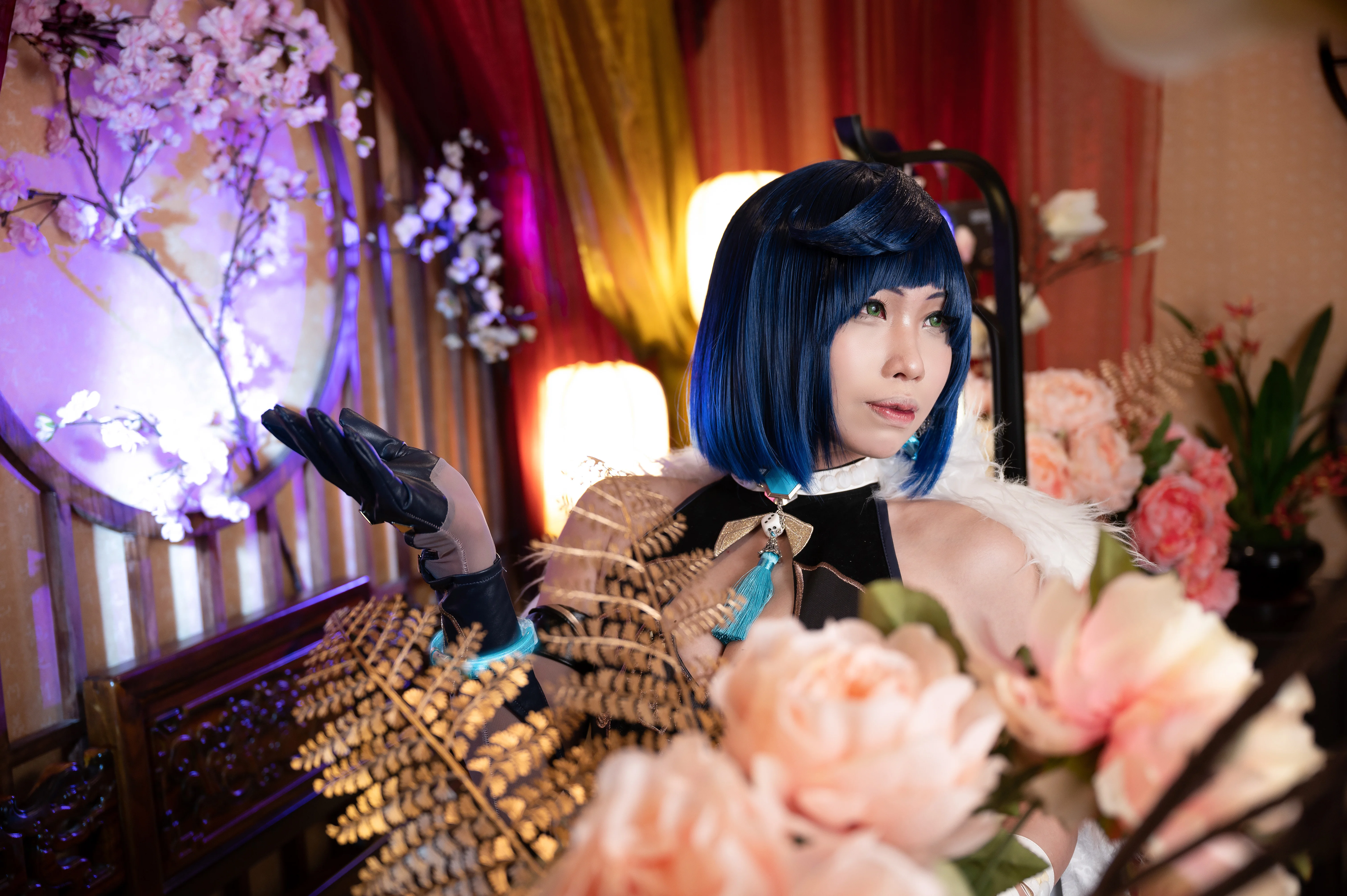 【夜兰cos】原神里的夜天后，丝线交织 - 第 6 张