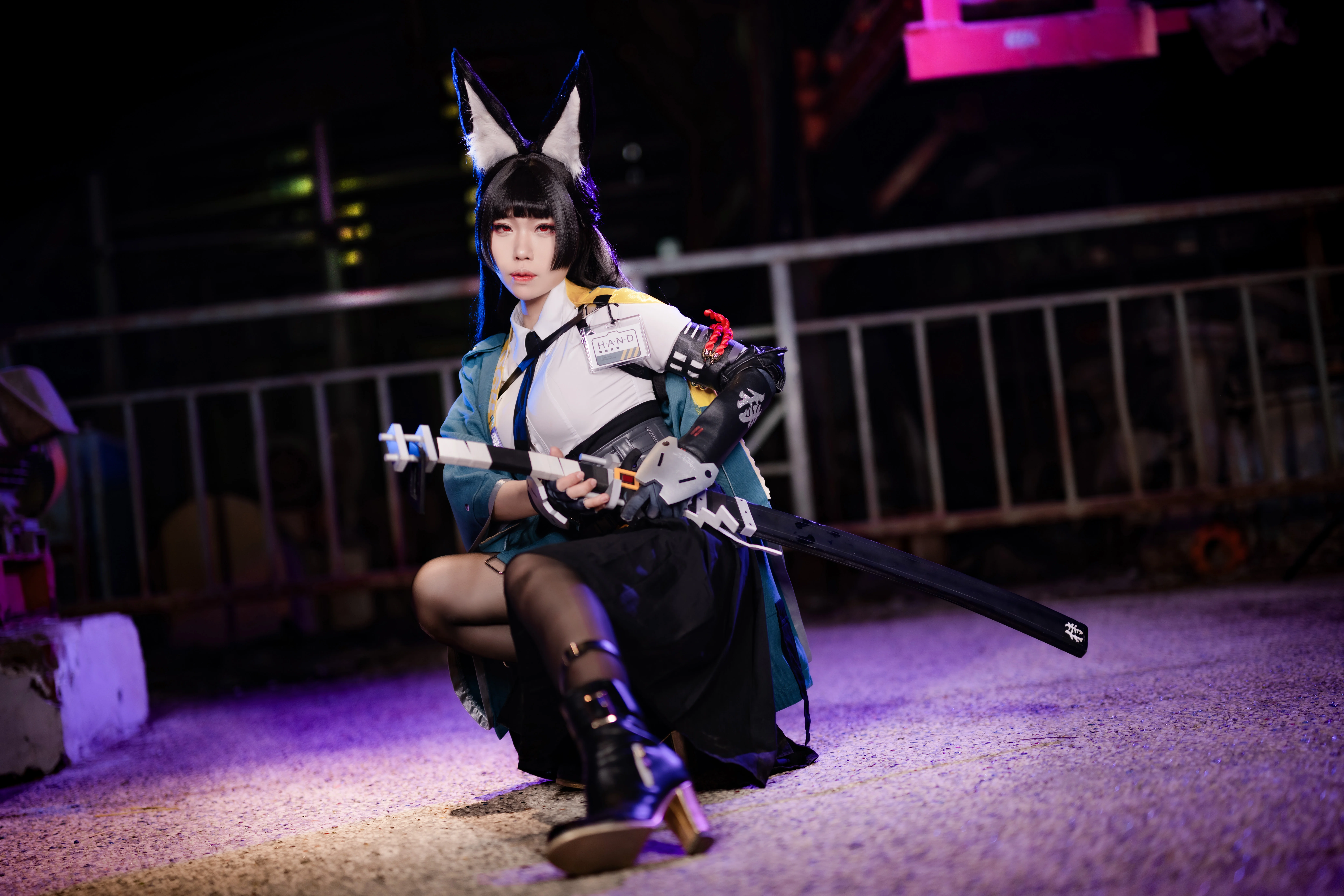 【星见雅cos】绝区零的刀光，今晚的夜色属于雅课长 - 第 6 张