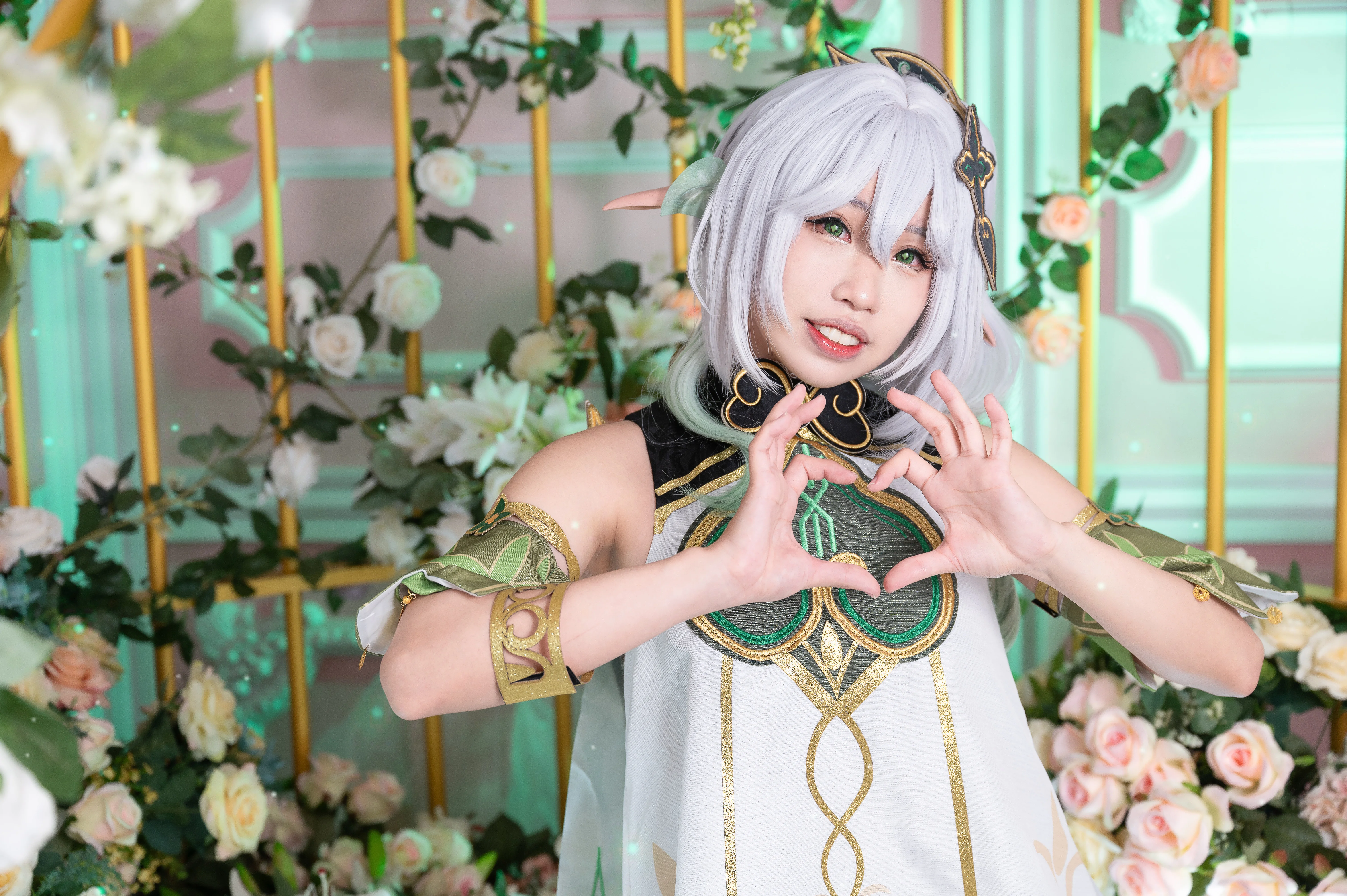 【納西妲cos】花海里的綠意精靈，棚拍也能感受自然氣息 - 第 11 張