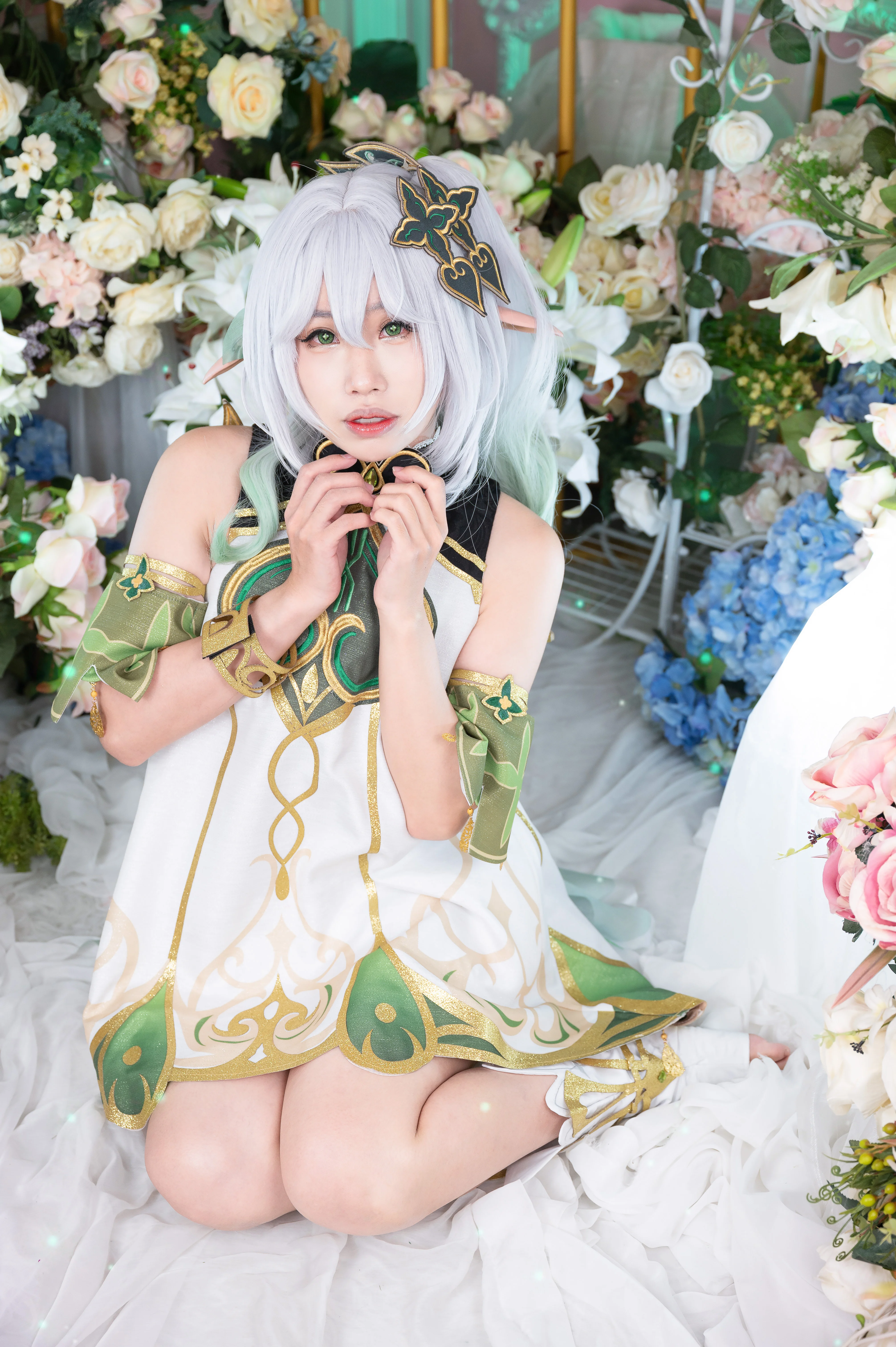 【納西妲cos】花海里的綠意精靈，棚拍也能感受自然氣息 - 第 3 張
