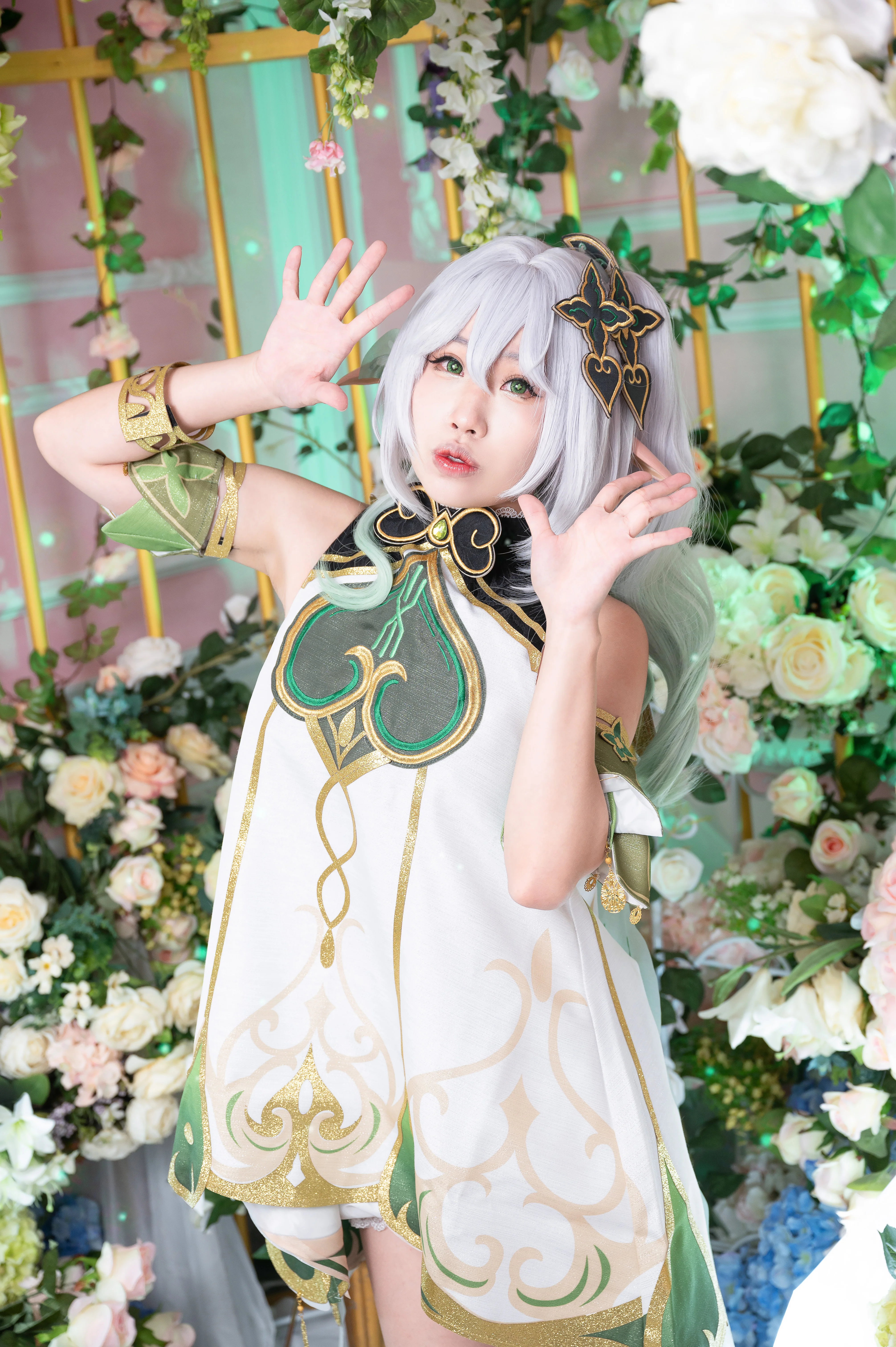 【納西妲cos】花海里的綠意精靈，棚拍也能感受自然氣息 - 第 4 張