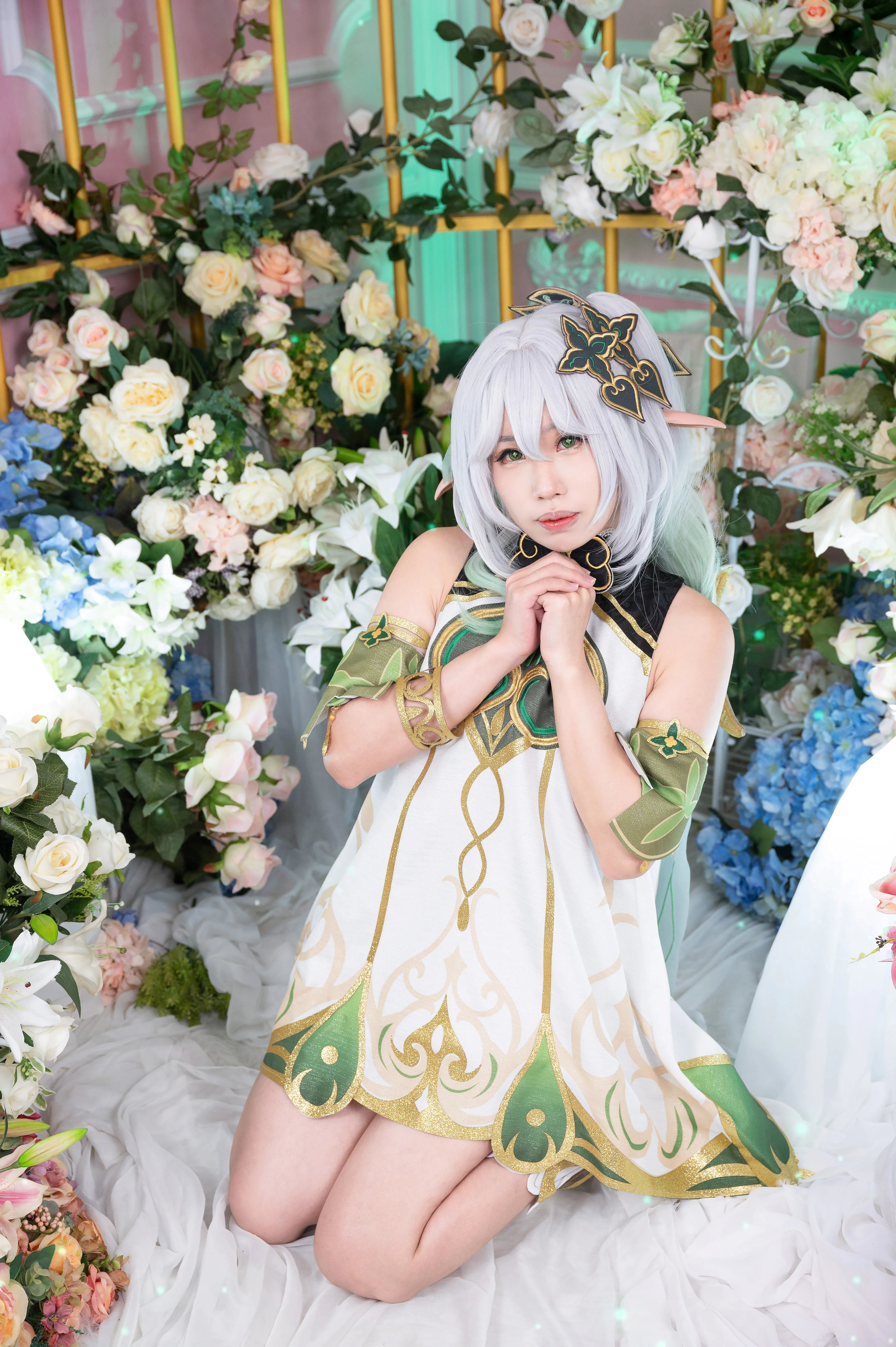 【納西妲cos】花海里的綠意精靈，棚拍也能感受自然氣息 - 第 5 張