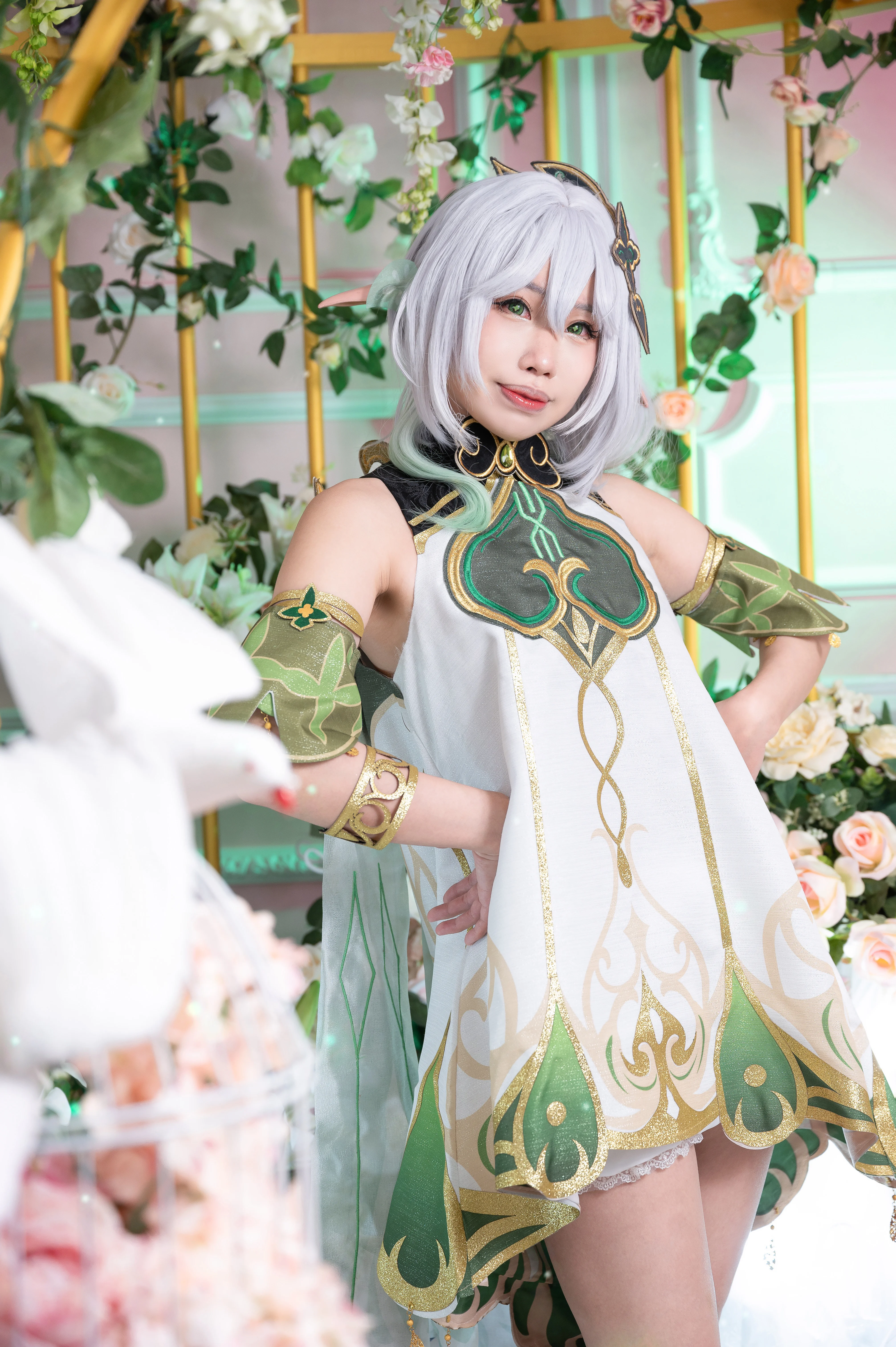 【納西妲cos】花海里的綠意精靈，棚拍也能感受自然氣息 - 第 8 張