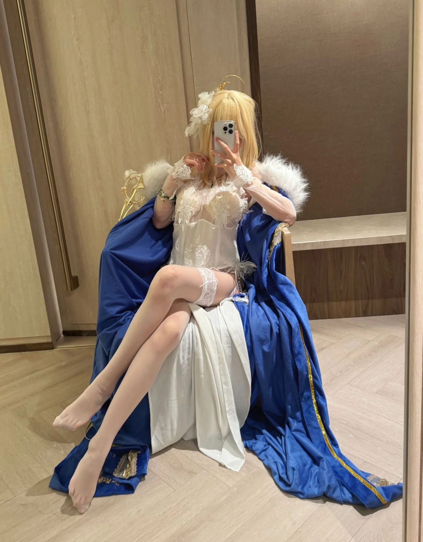 【聖女貞德cos】碧藍航線的聖光，白紗與藍披風的交織 - 第 2 張