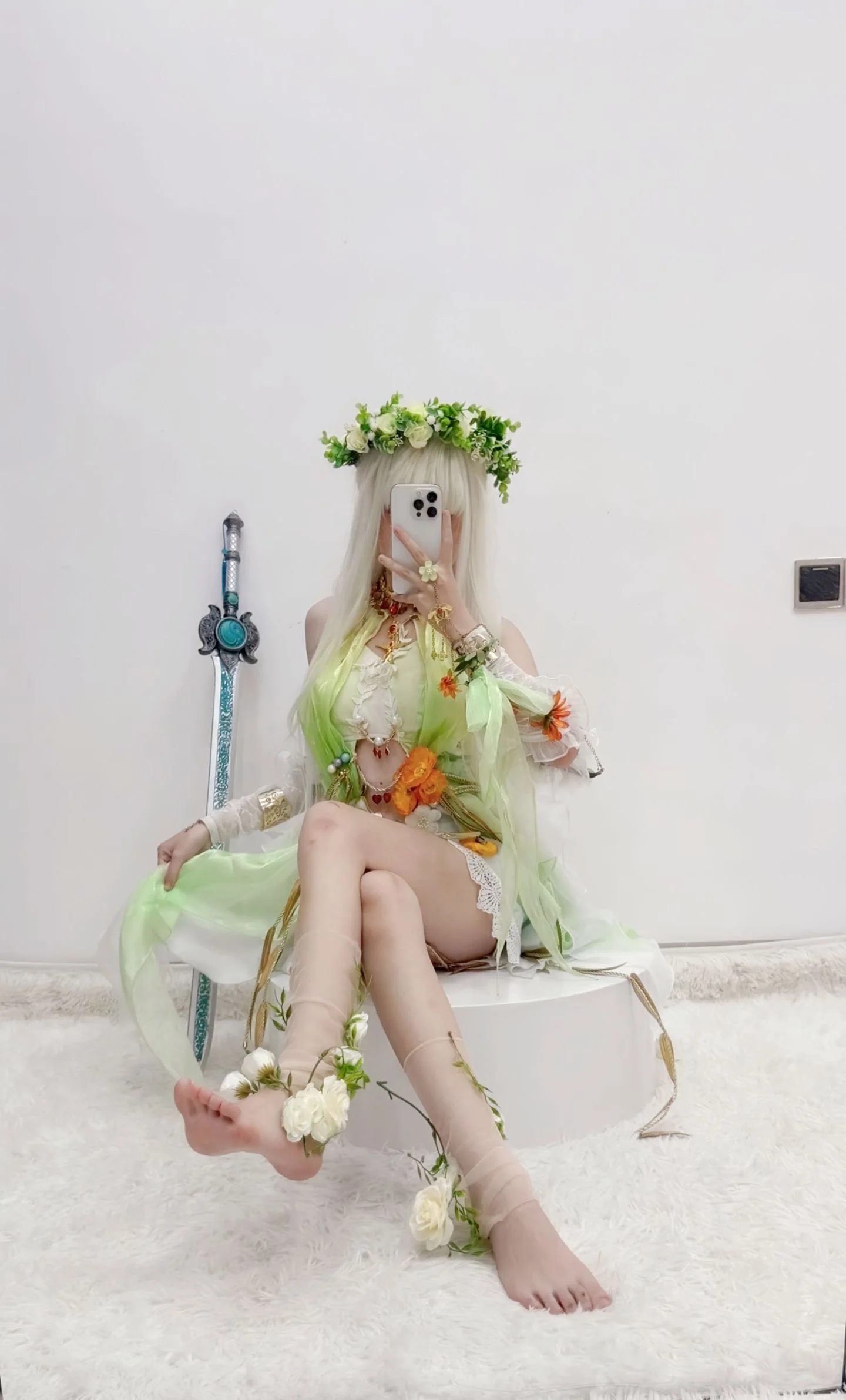 【殷紫萍cos】浅绿轻纱下的花间游侠 - 第 3 张