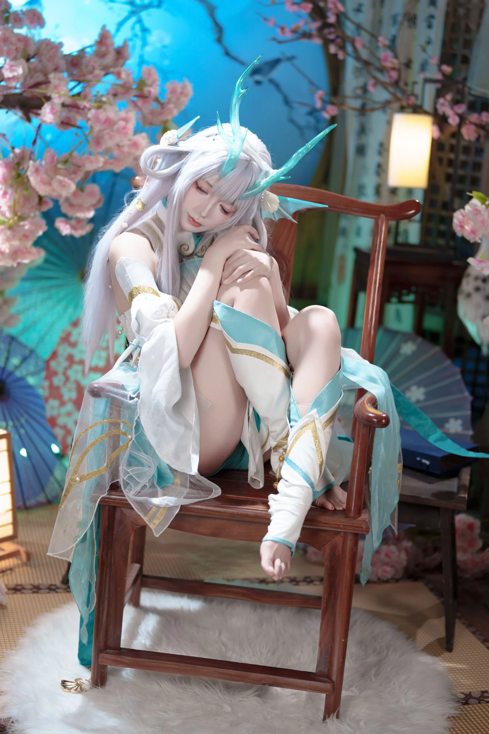 【西施cos】王者荣耀游龙清影，细节还原与光影记录 - 第 3 张