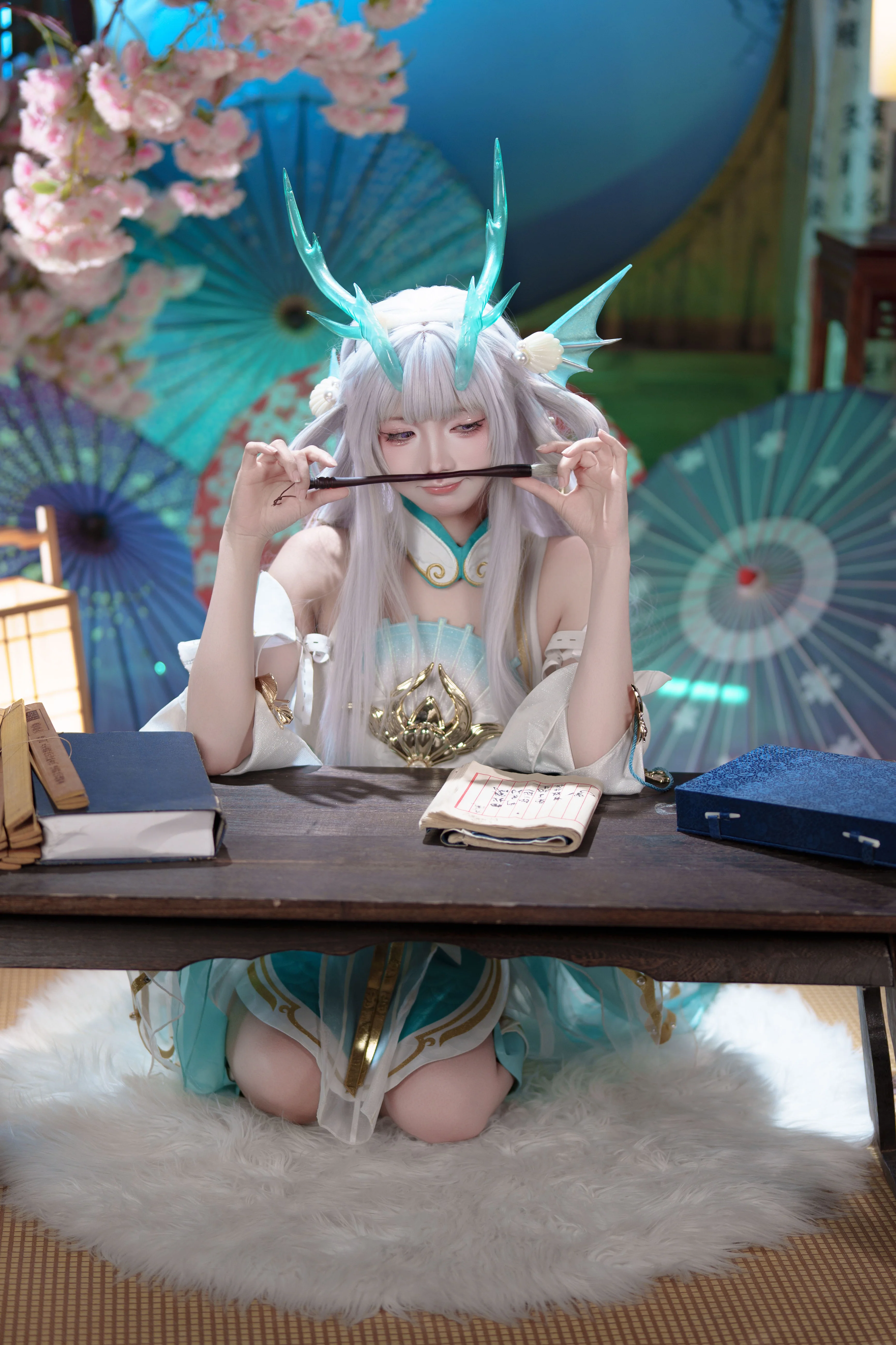 【西施cos】王者荣耀游龙清影，细节还原与光影记录 - 第 6 张