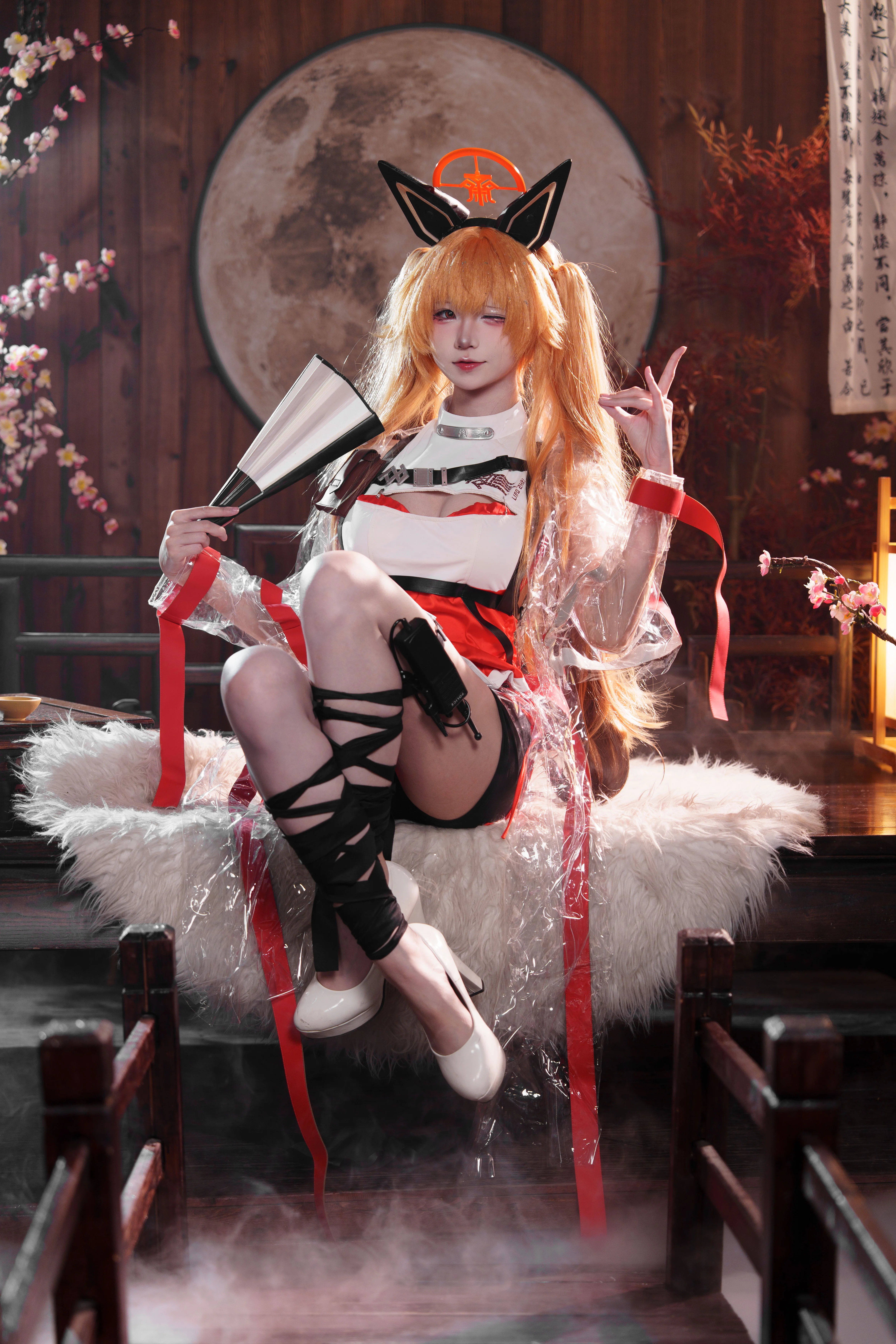 【婴宁cos】《胜利女神》里的这只小狐仙，循着月光来赴约了 - 第 2 张