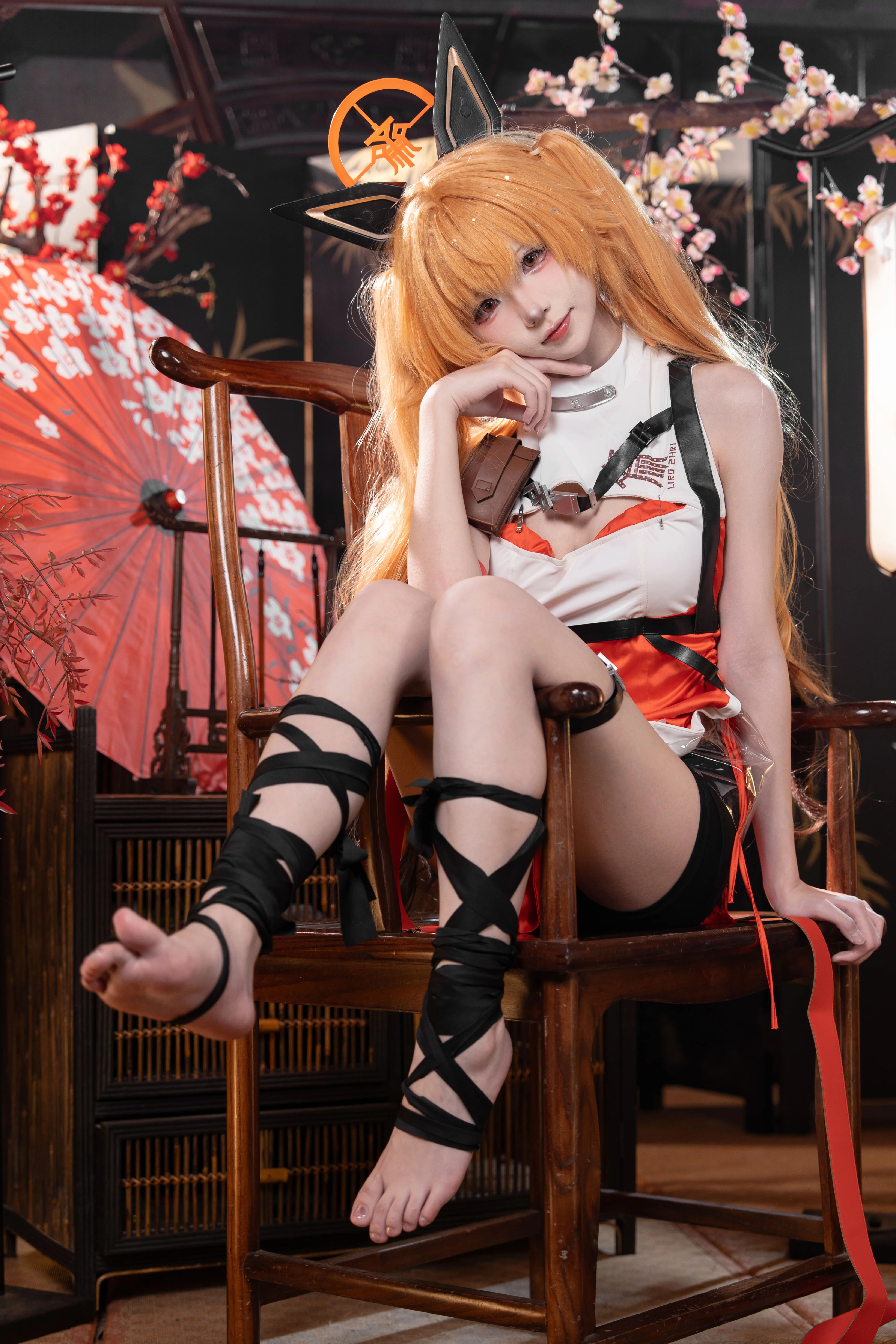 【婴宁 コスプレ】勝利の女神に舞い降りた小狐仙、雨のスタジオ撮影が魅せる空気感 - 4 枚目