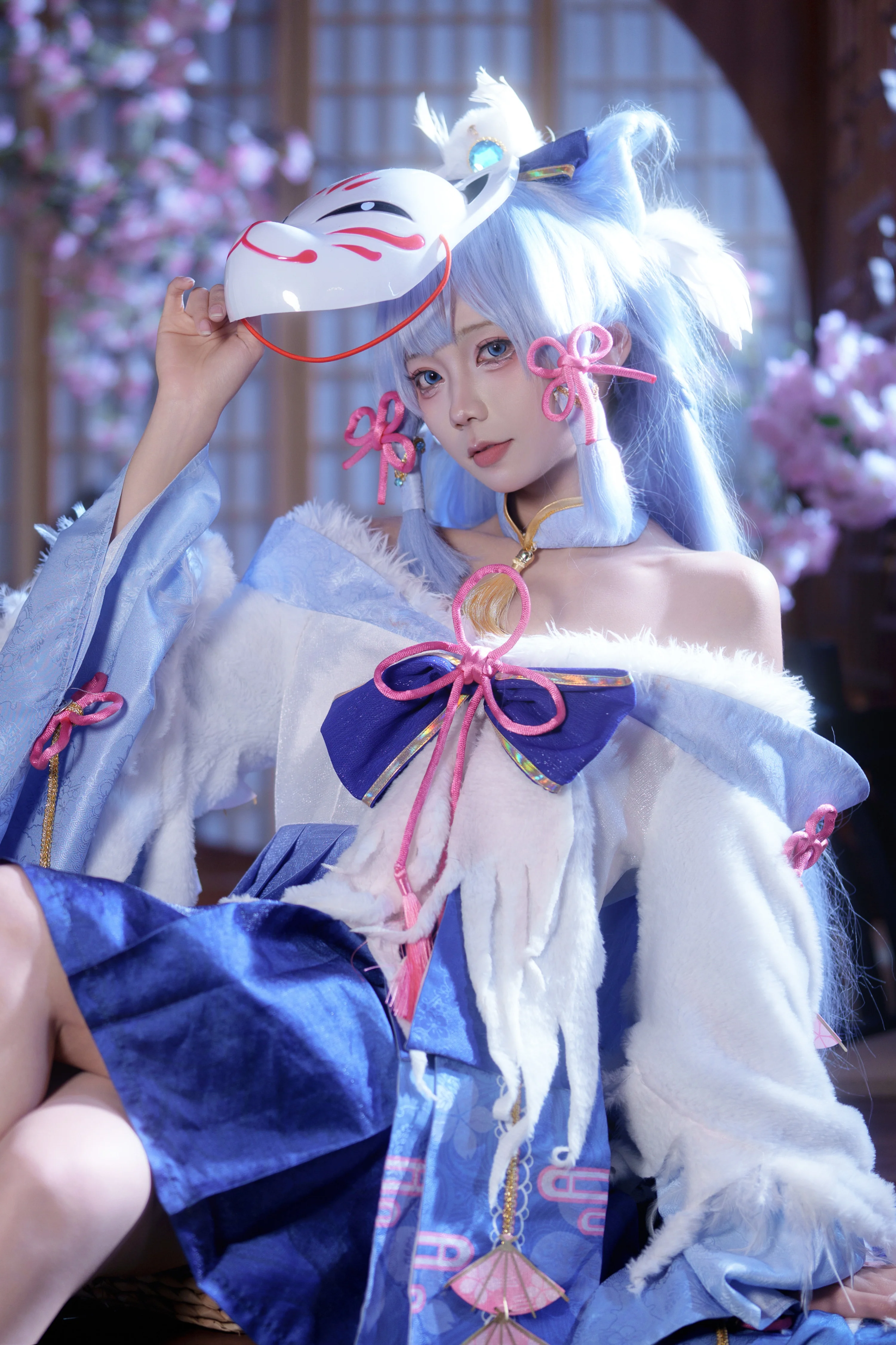 【神里绫华cos】白鹭樱华的冬日诗意