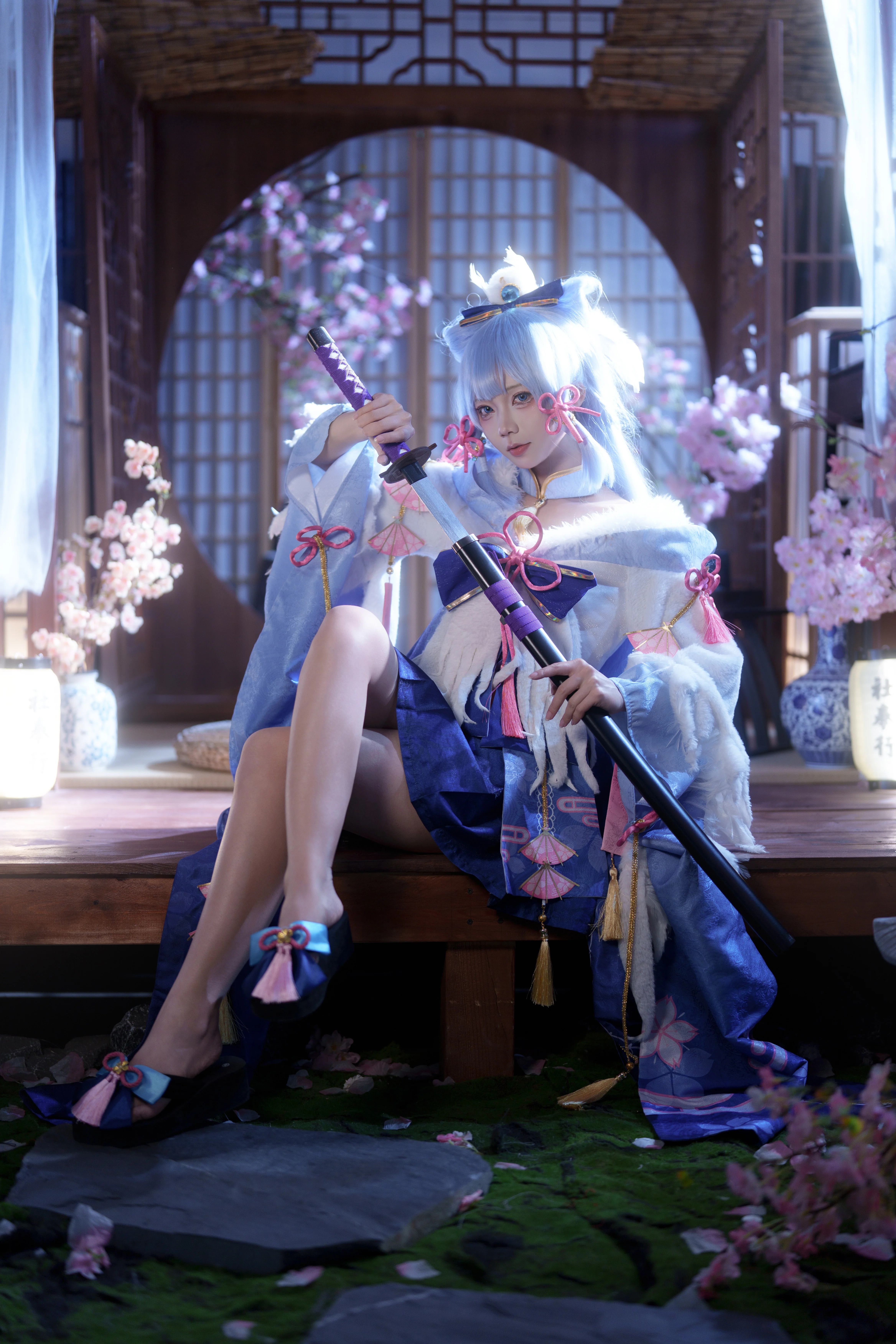 【神里绫华cos】白鹭樱华的冬日诗意 - 第 2 张