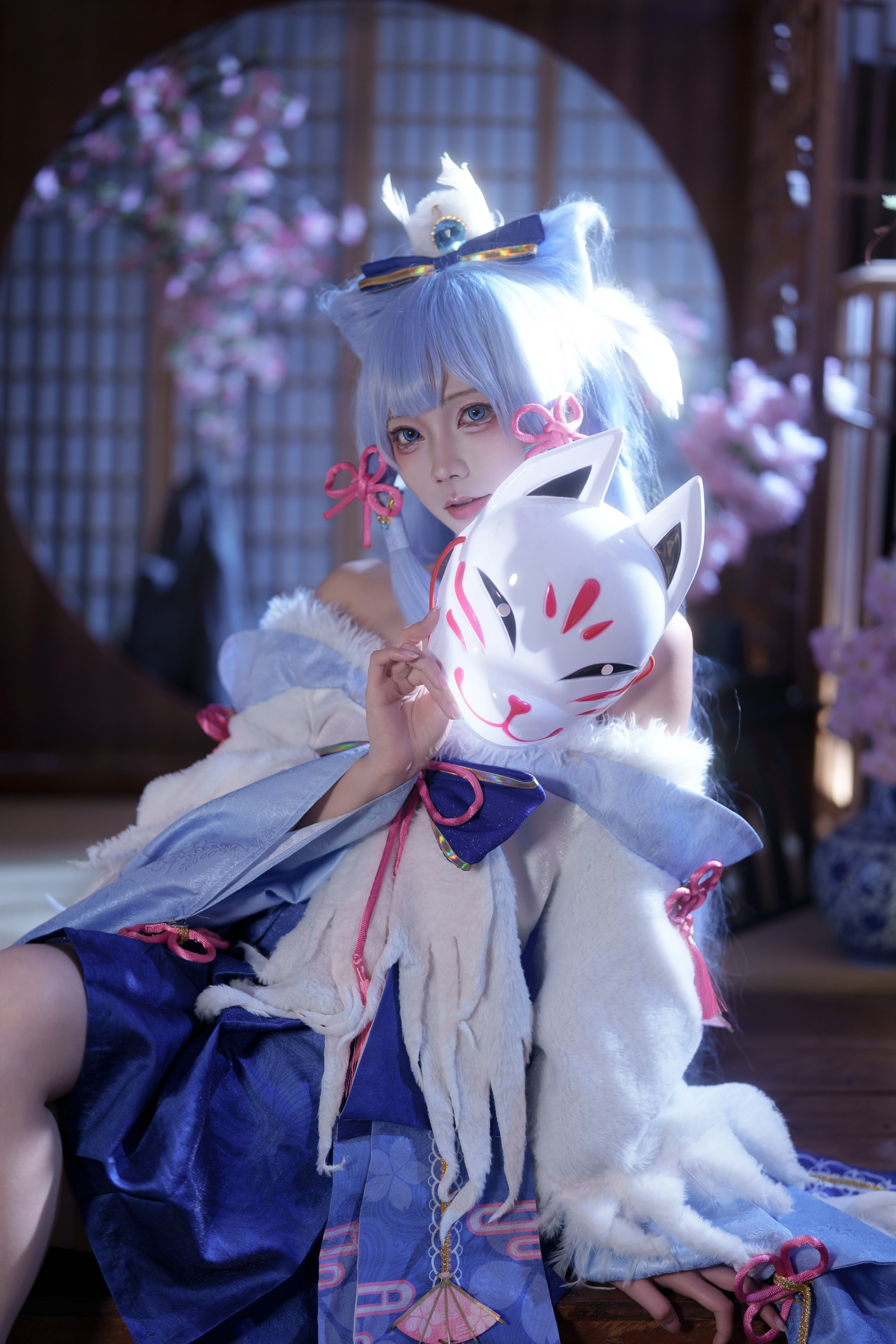 【神里绫华cos】白鹭樱华的冬日诗意 - 第 3 张