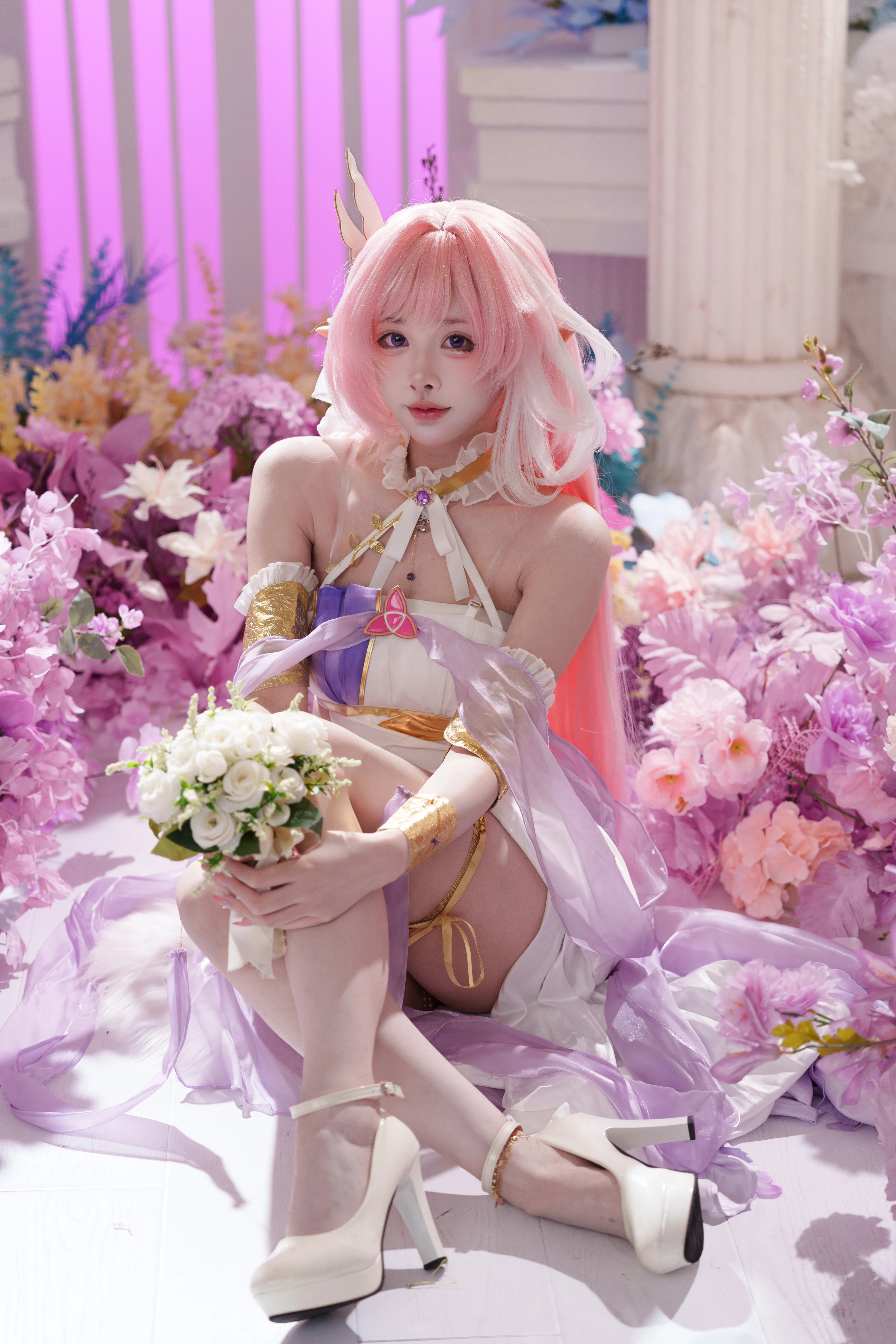 【爱莉希雅cos】漫天繁花下的梦幻治愈 - 第 3 张