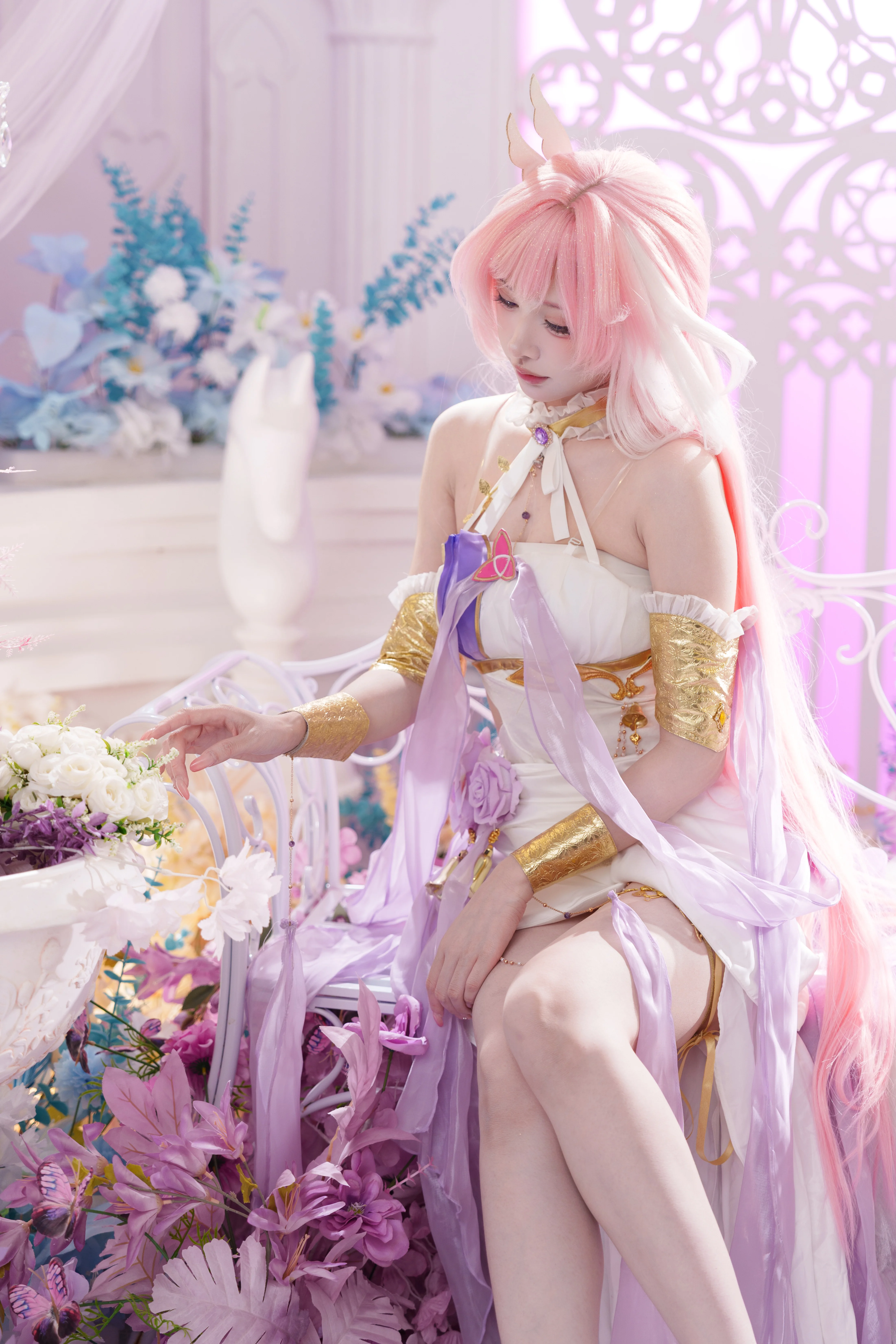 【爱莉希雅cos】漫天繁花下的梦幻治愈 - 第 6 张