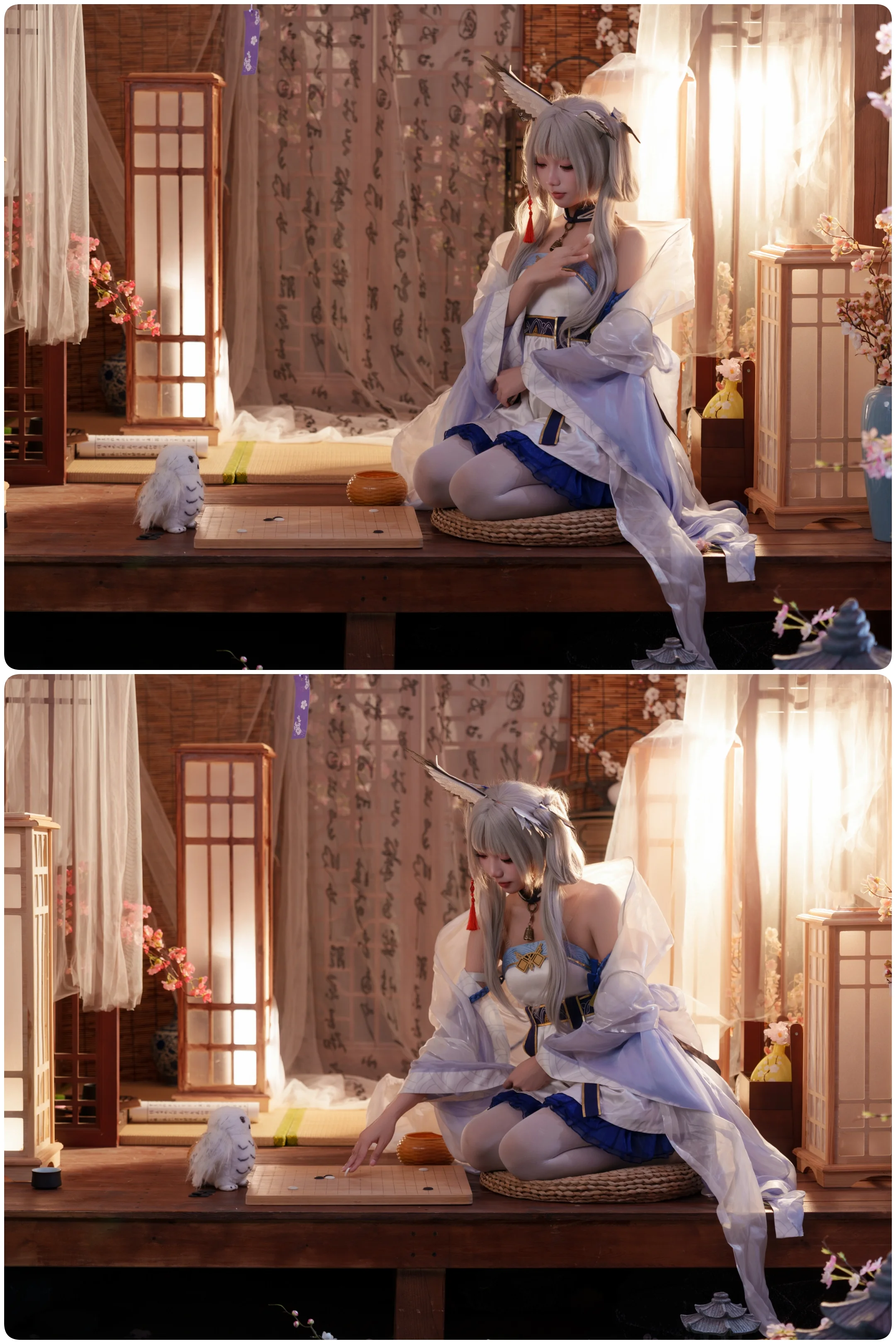 【フィリオプシスコスプレ】アークナイツ「扶雲間」、灯影の下に囲みて一局の碁を尋ねる - 2 枚目