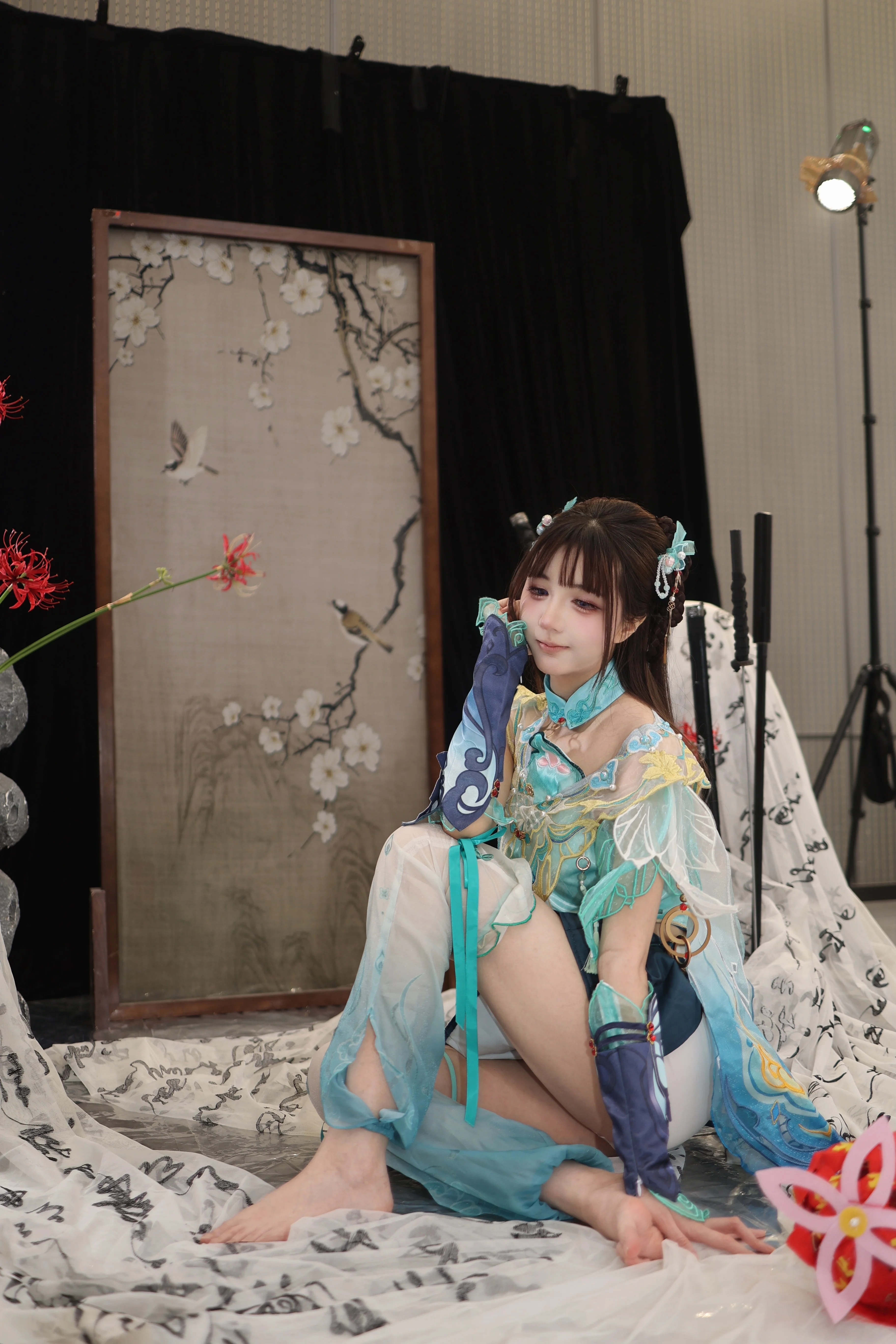 [蓝梦cos] 永劫无间里的蓝梦，看你是否接住了这只绣球 - 第 3 张