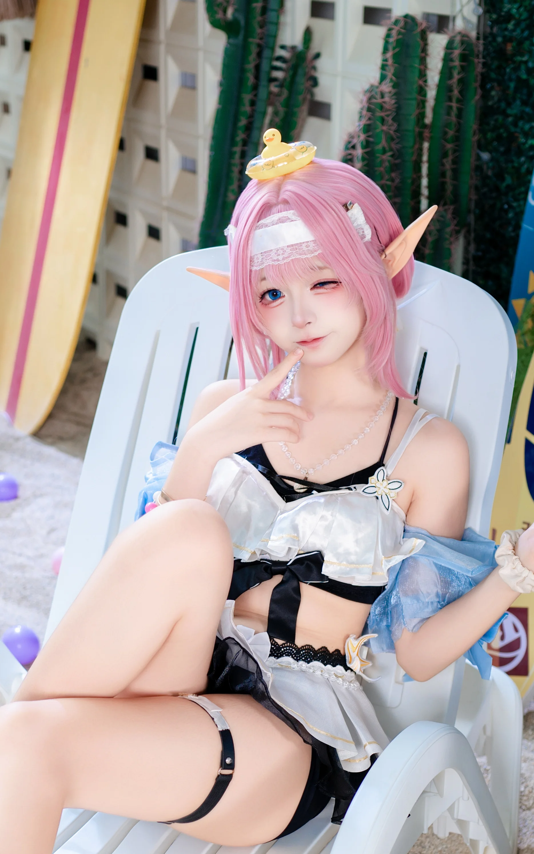 [Elysia Cosplay] Holidays in Honkai Impact 3rd, An Encounter of Swimsuits and Light and Shadow - Image 1