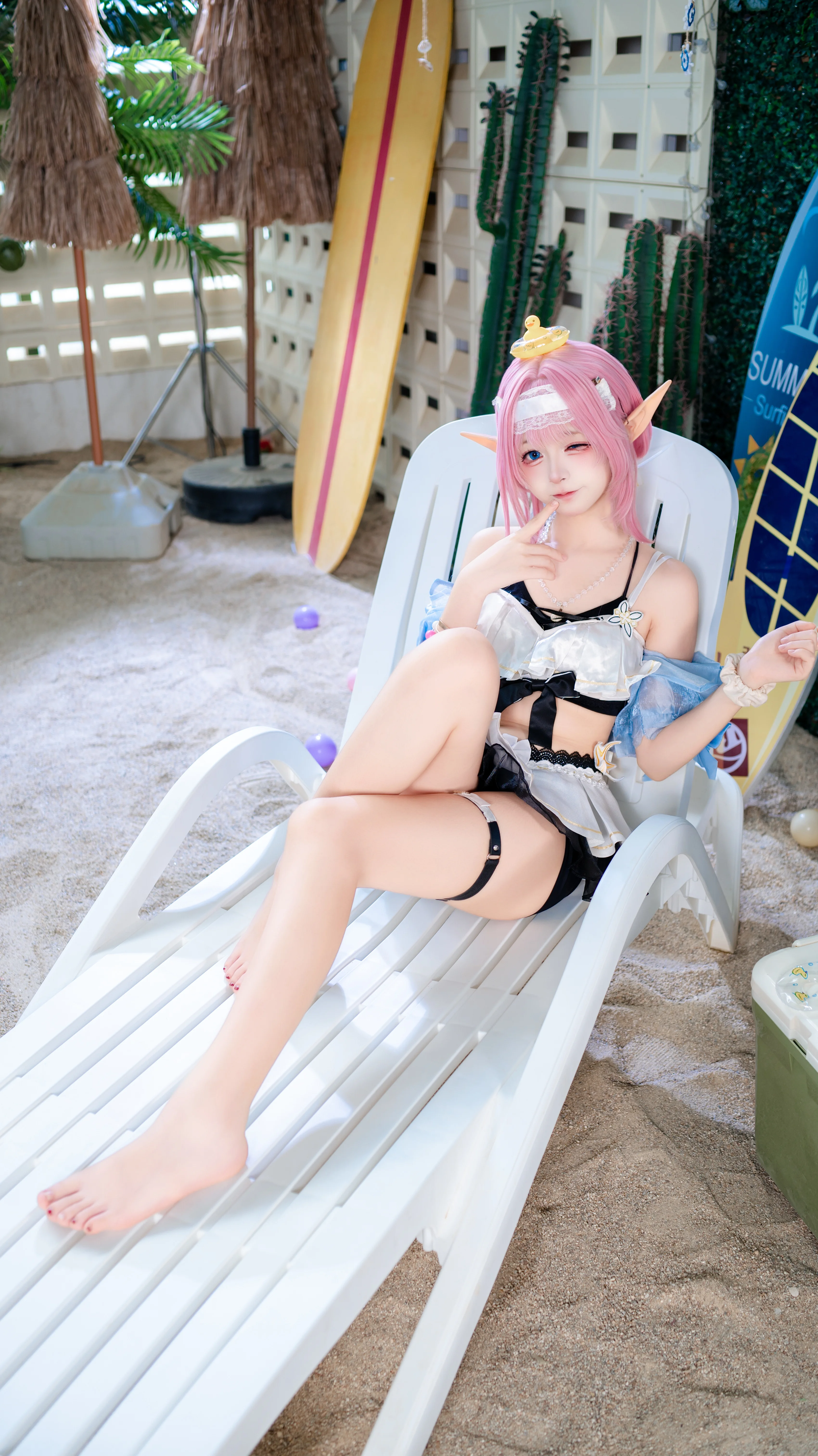 [Elysia Cosplay] Holidays in Honkai Impact 3rd, An Encounter of Swimsuits and Light and Shadow - Image 2