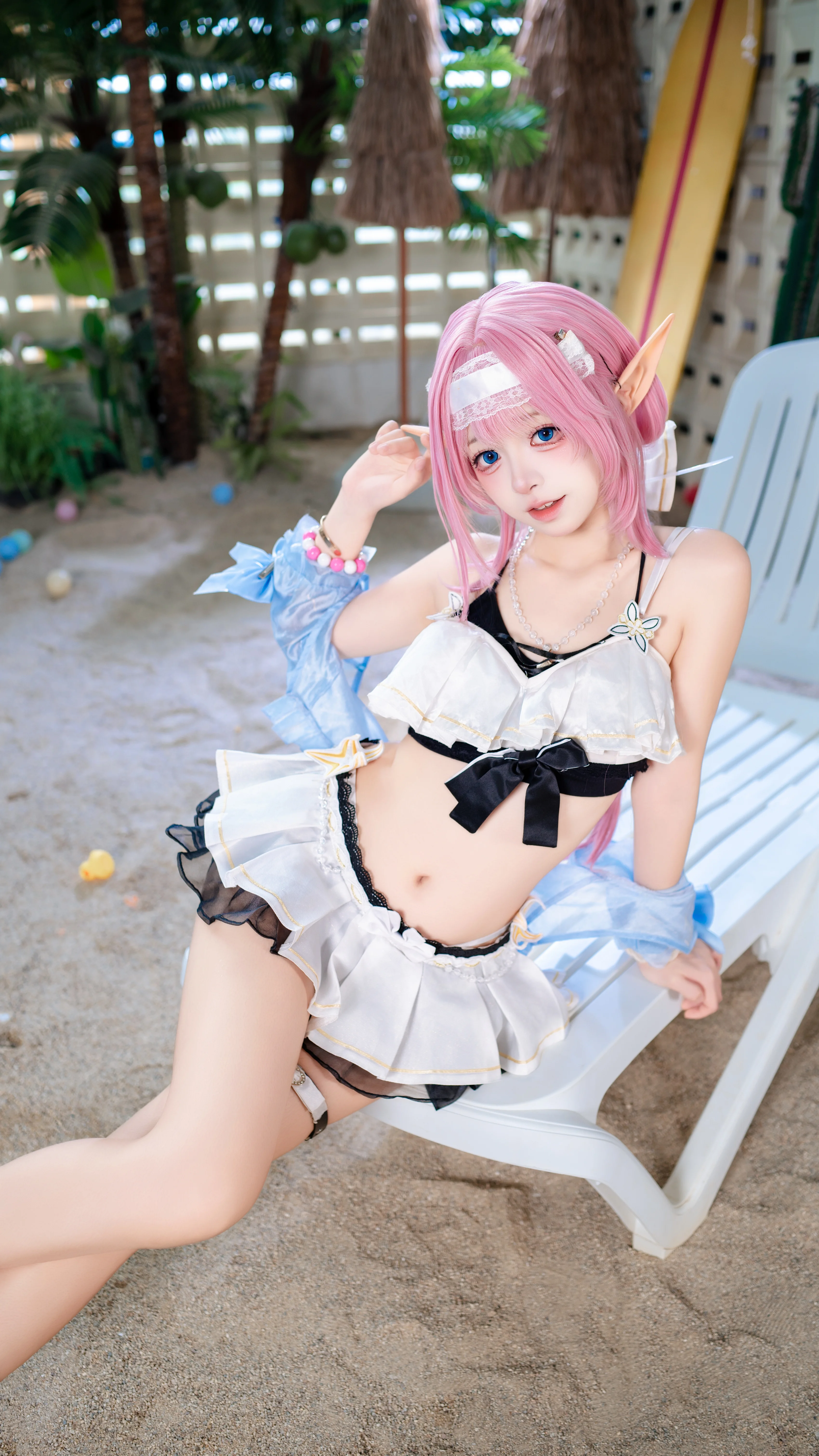 【エリシア コスプレ】崩壊3rdの休日、水着与光影の邂逅