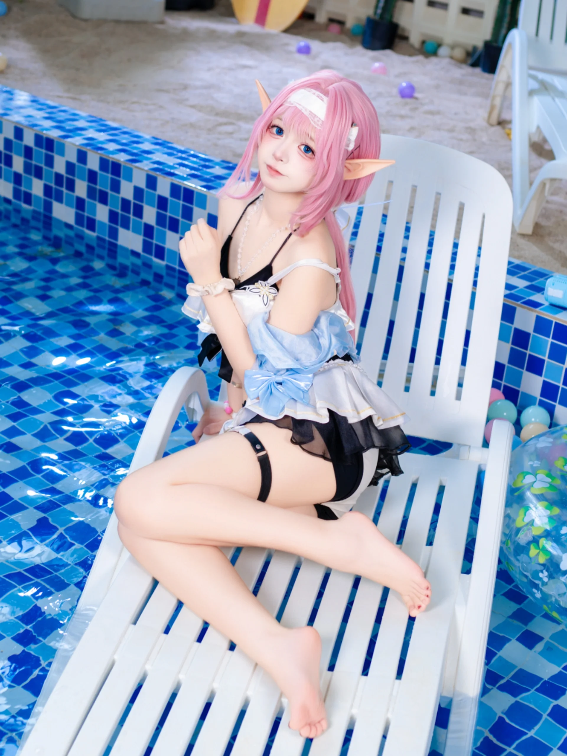【爱莉希雅cos】夏日泳装清甜出镜 - 第 3 张
