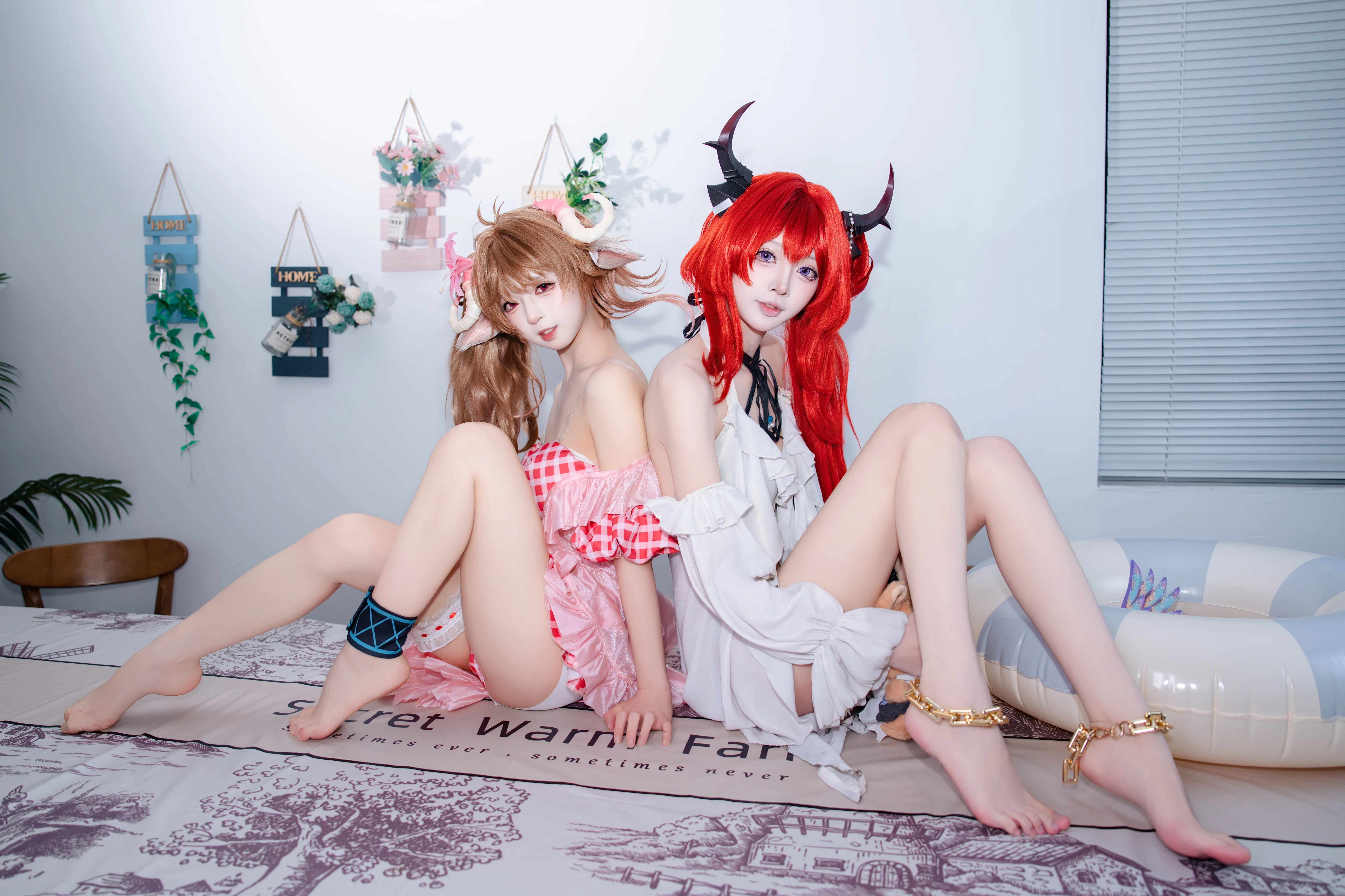 兽耳与恶魔角双人居家风正片，夏日泳装清凉出镜 - 第 4 张