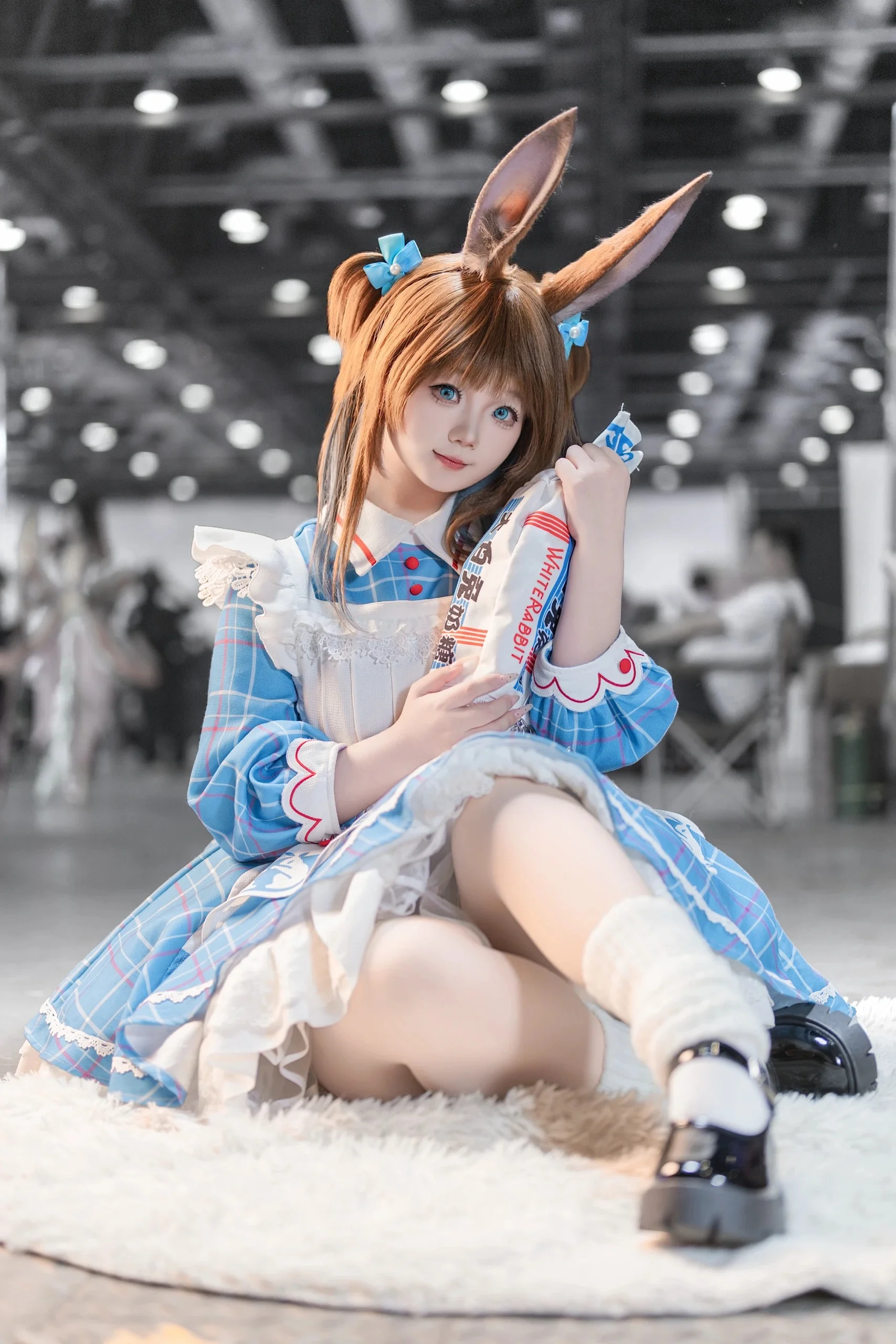 【アーミヤ コスプレ】青白チェックのうさぎメイド、イベント写真が届きました！ - 2 枚目