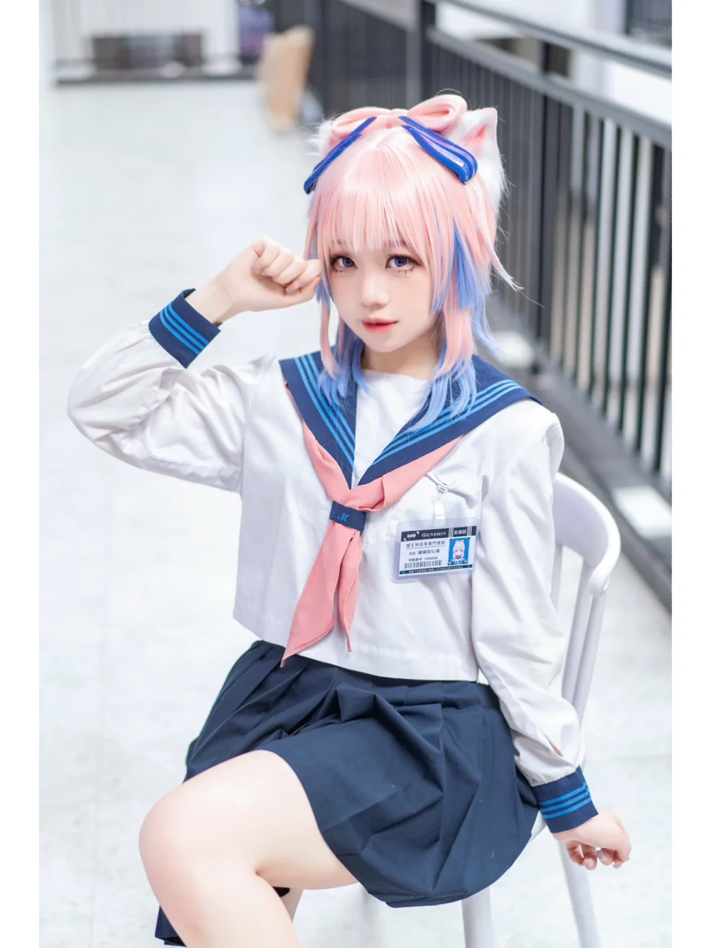 【珊瑚宫心海cos】自搭制服，是心海也是女高中生 - 第 2 张