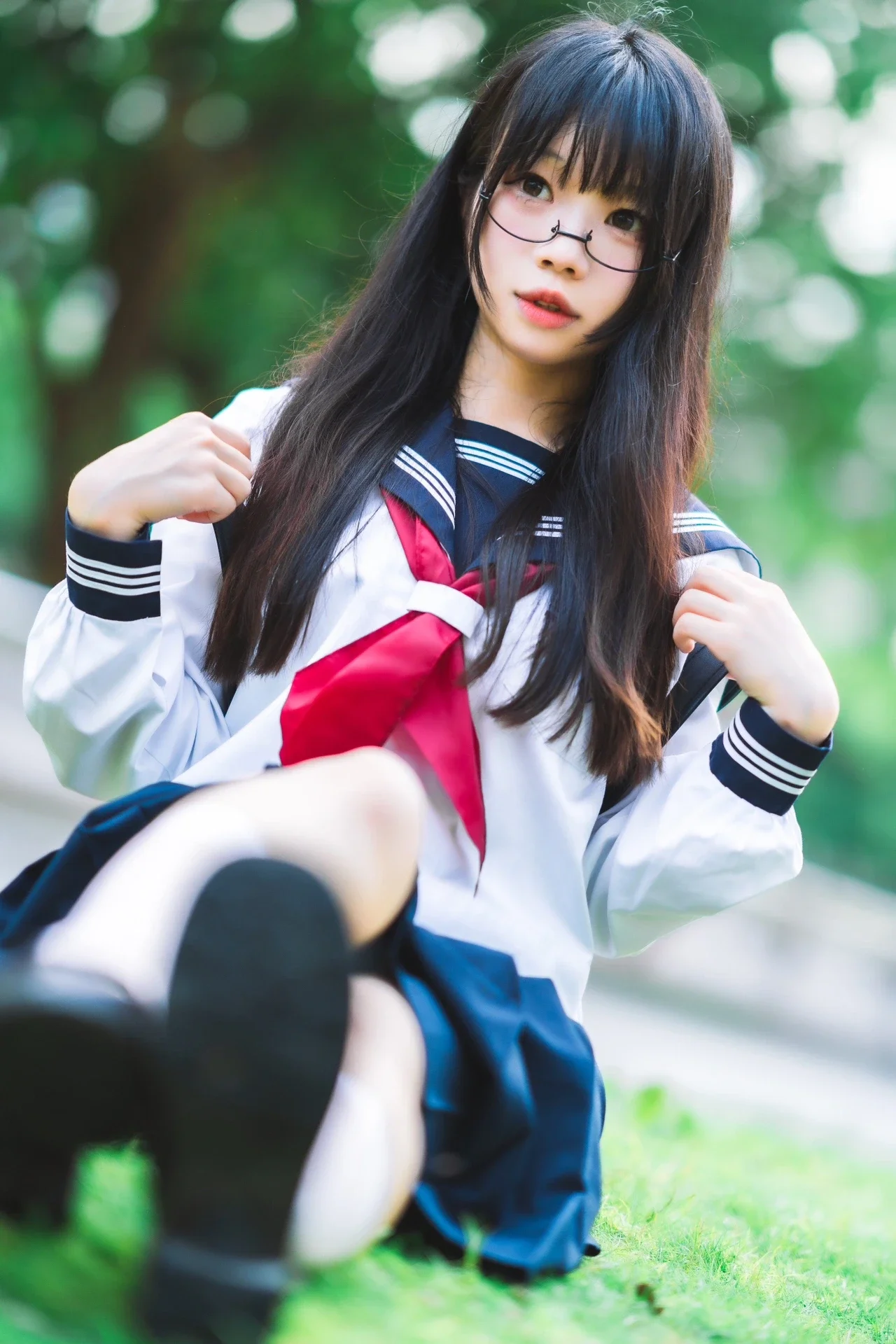 廣州螢火蟲漫展場外的夏日水手服出片記錄 - 第 3 張