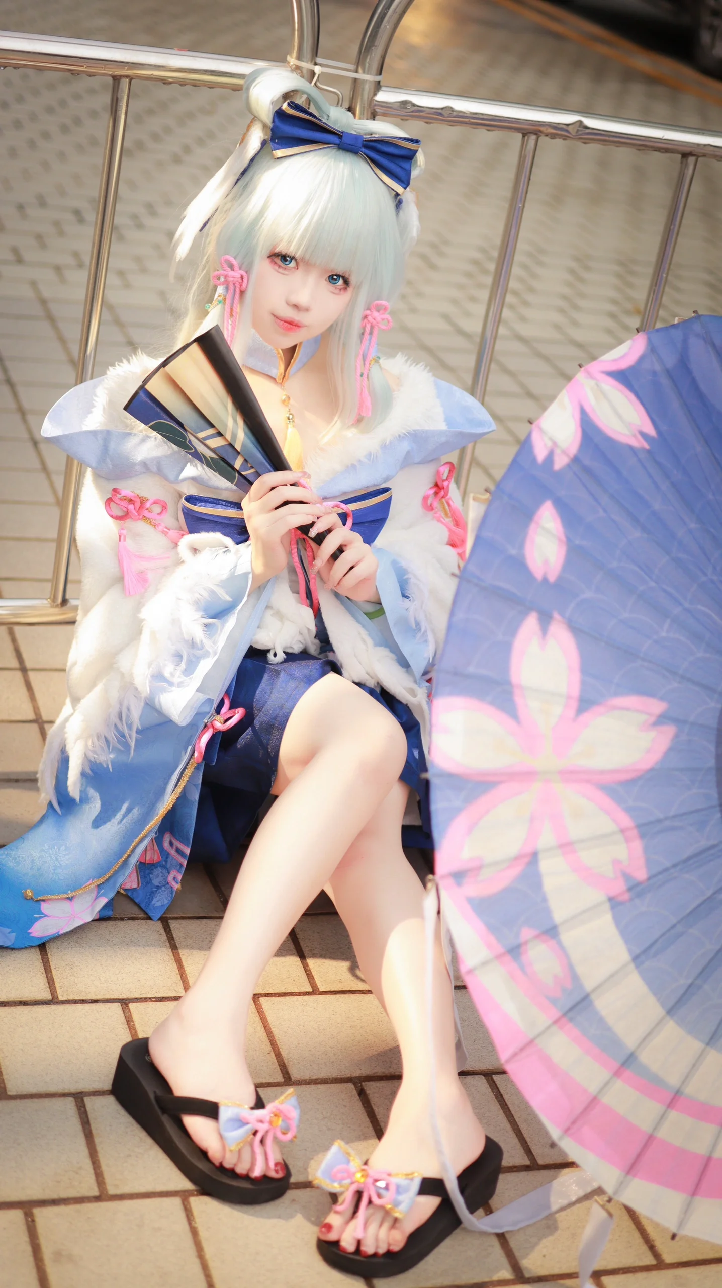 【神里绫华cos】广州AP漫展现场返图，白鹭公主的冰爽夏日 - 第 4 张