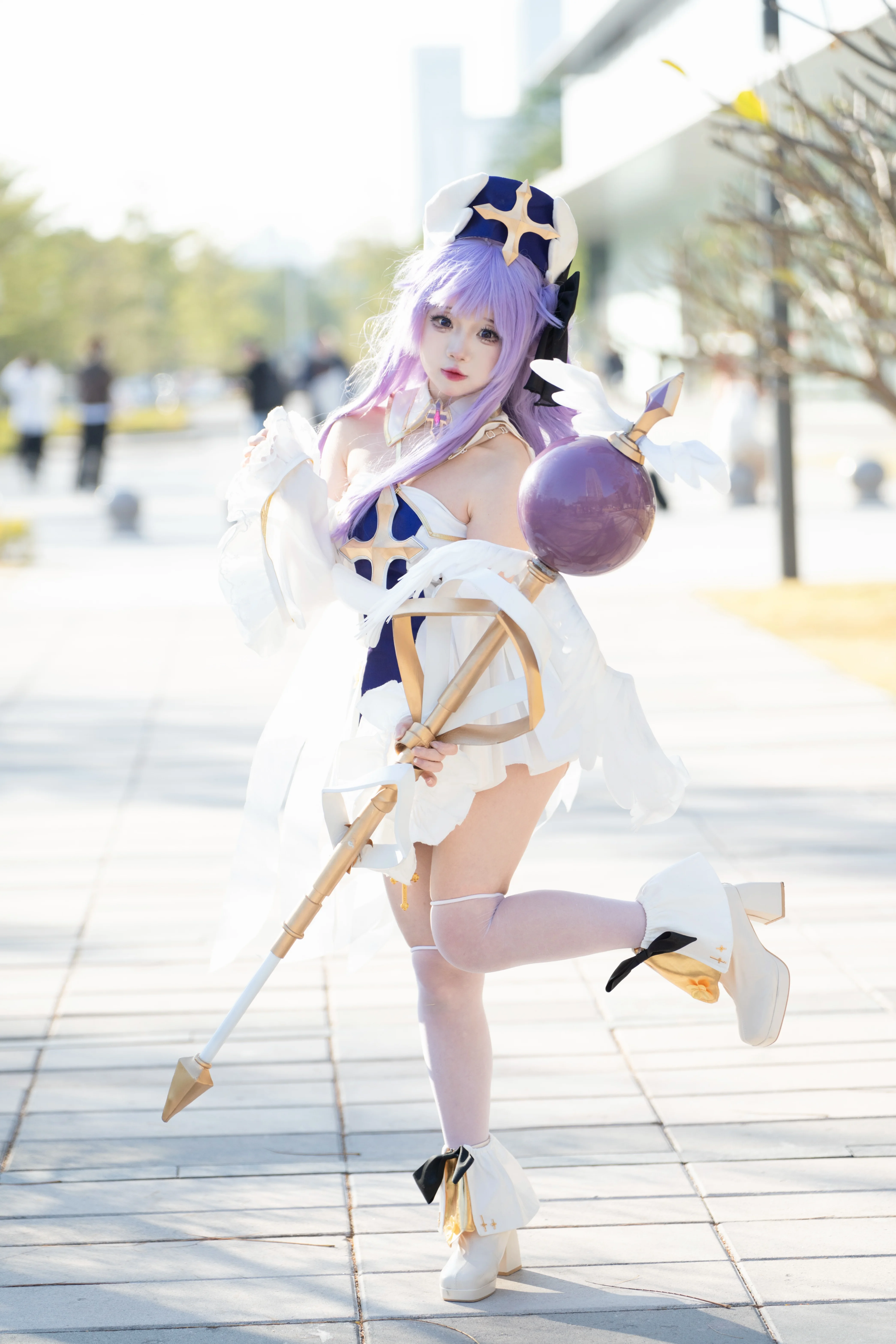【独角兽cos】碧蓝航线白纱与紫发的场外定格 - 第 1 张
