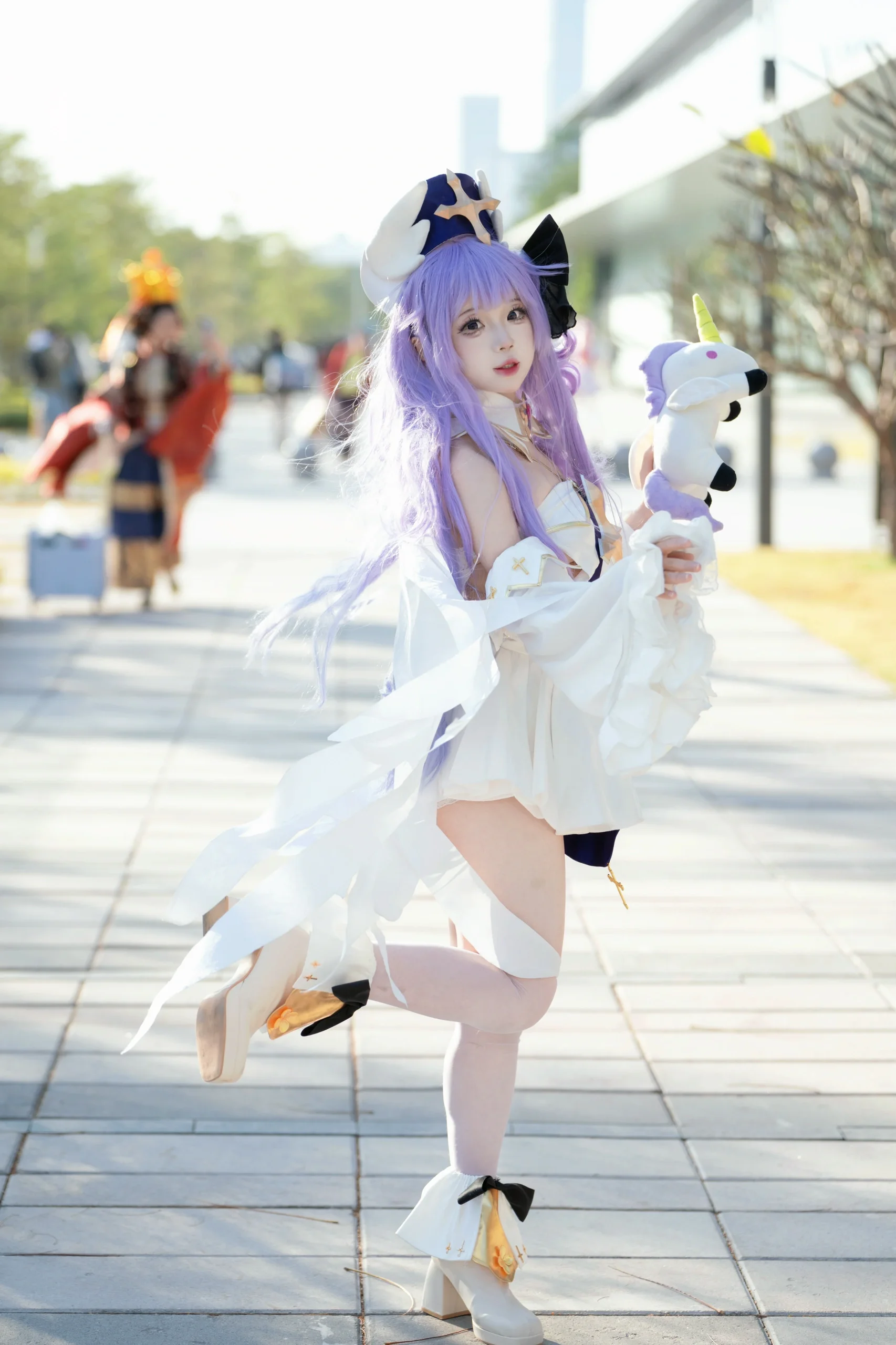【独角兽cos】碧蓝航线白纱与紫发的场外定格 - 第 3 张