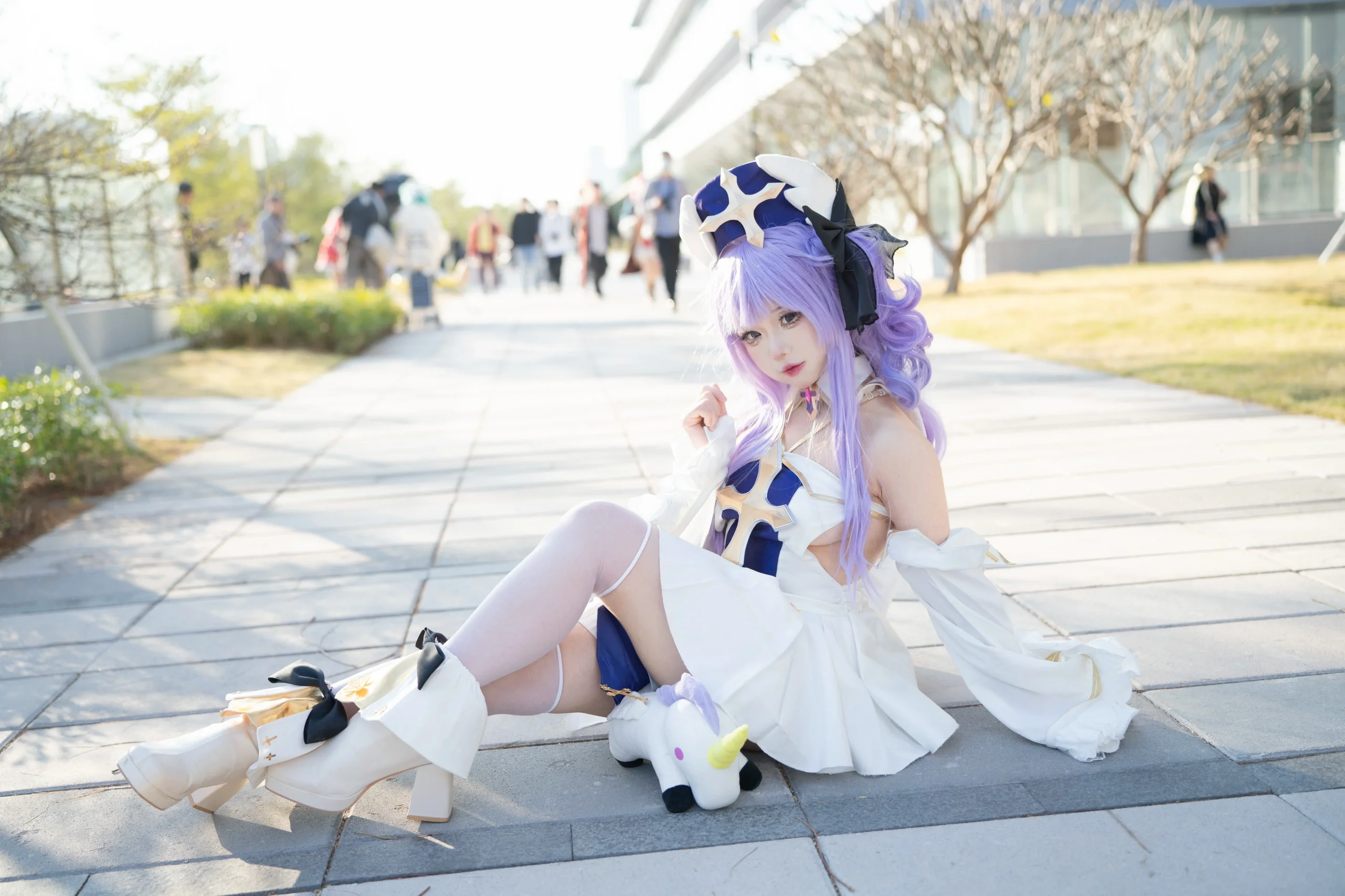 【独角兽cos】碧蓝航线白纱与紫发的场外定格 - 第 4 张