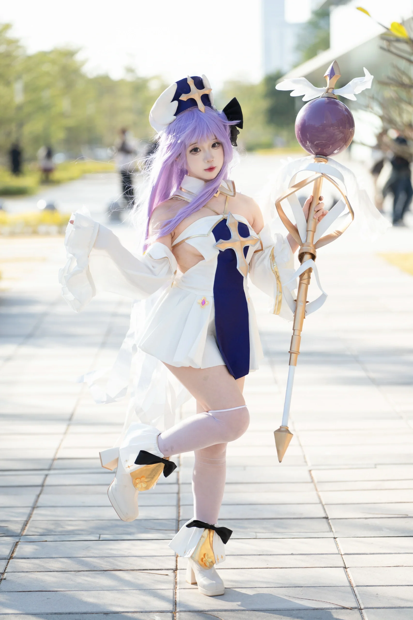 【独角兽cos】碧蓝航线白纱与紫发的场外定格