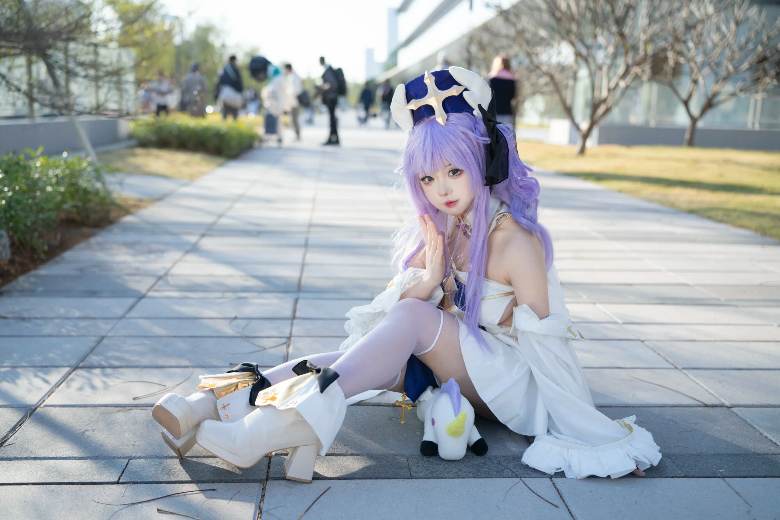 【独角兽cos】碧蓝航线白纱与紫发的场外定格 - 第 6 张
