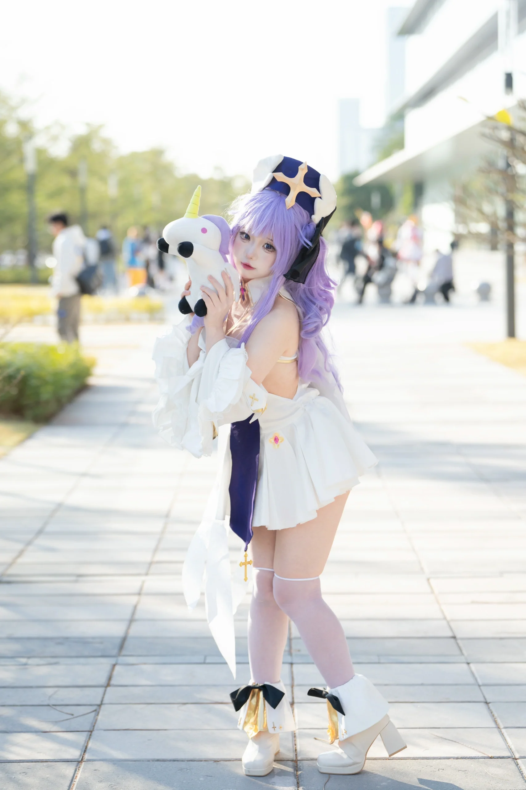 【独角兽cos】碧蓝航线白纱与紫发的场外定格 - 第 7 张